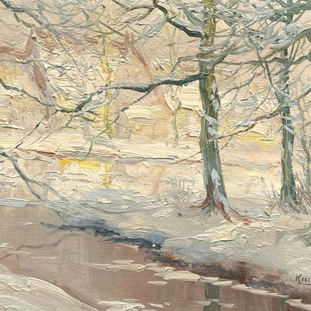 Kees Terlouw (1890–1948) - Paysage boisé au bord de l’eau...