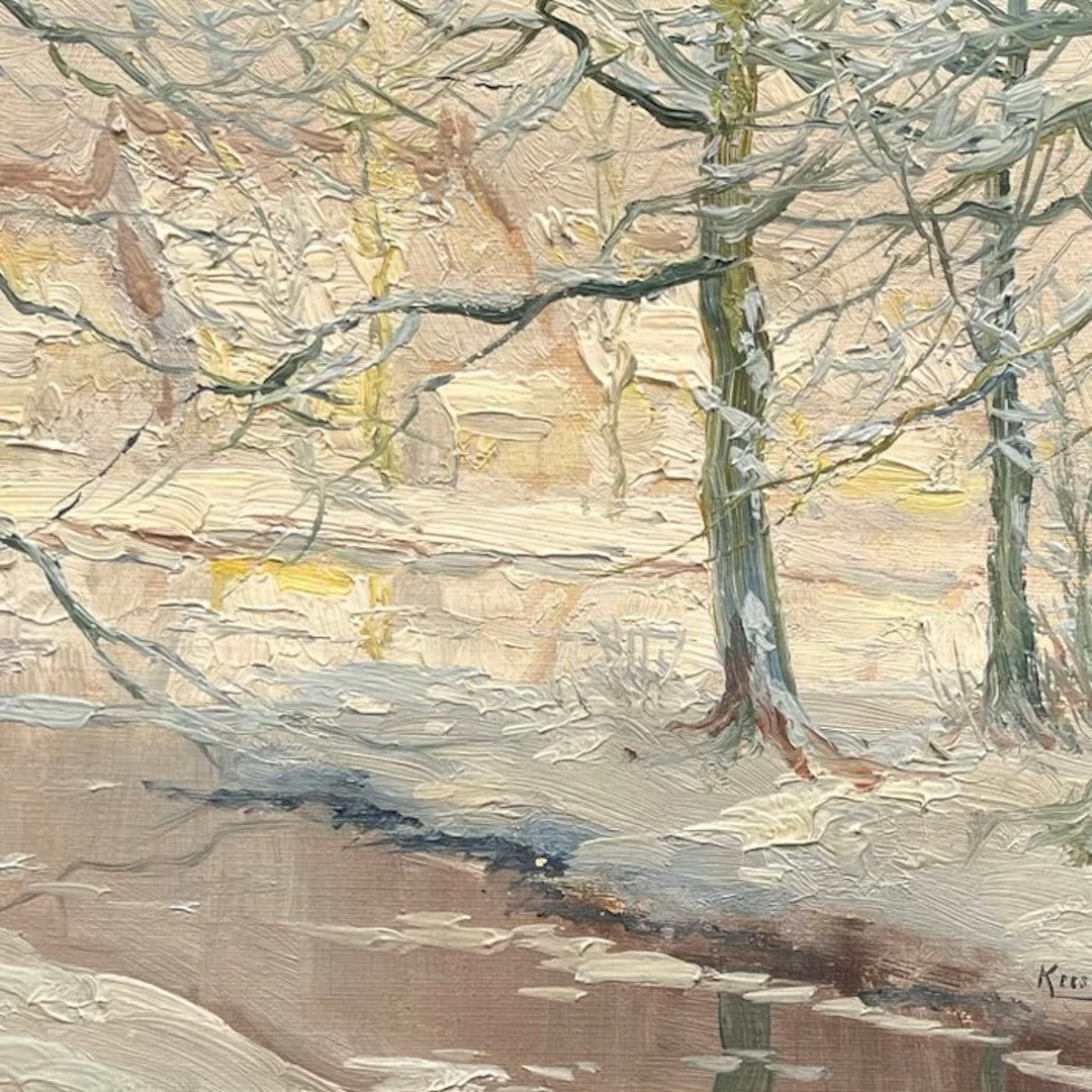 Kees Terlouw (1890–1948) - Paysage boisé au bord de l’eau...