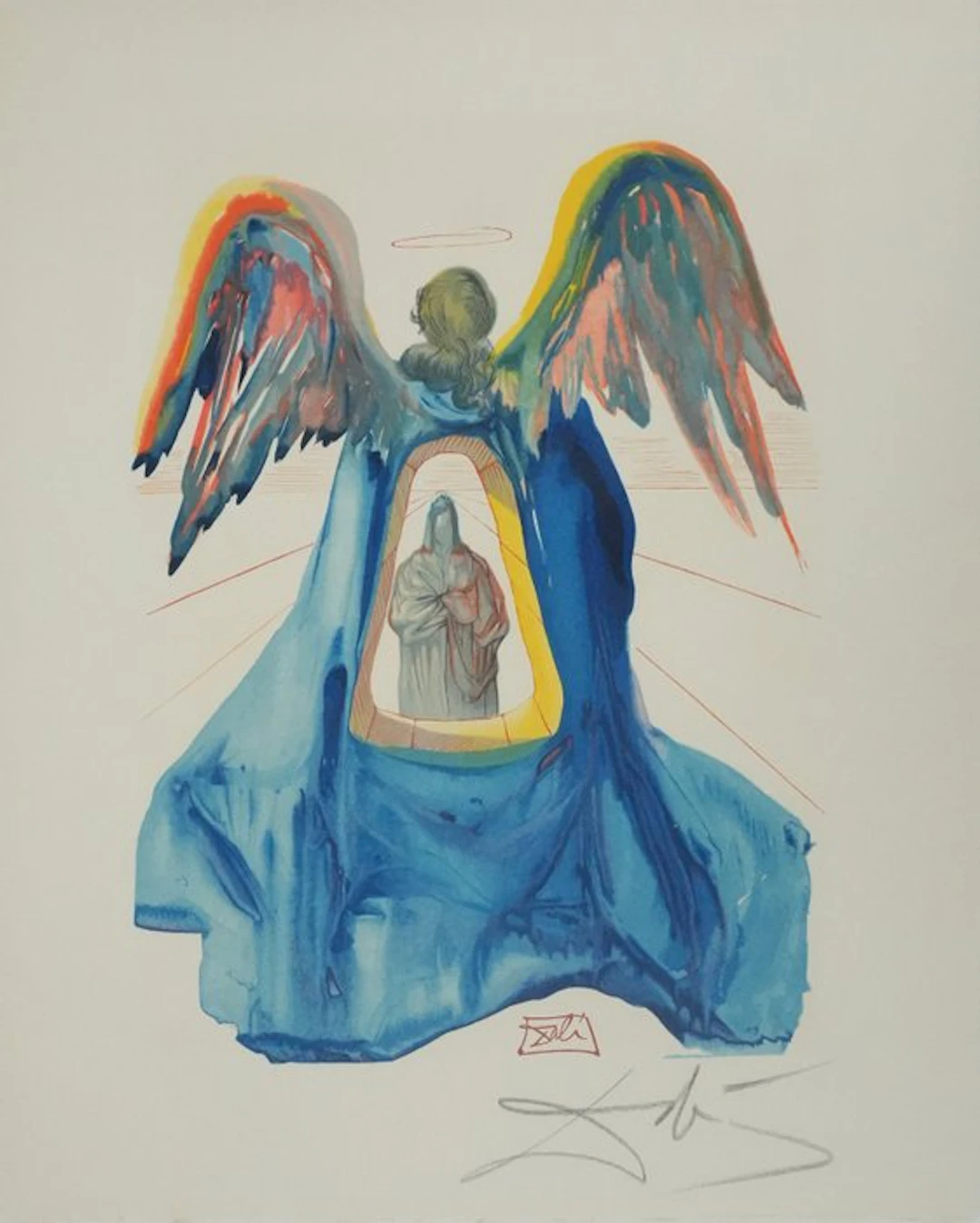 Salvador Dali (1904-1989) - Purgatoire 33 : Dante purifié