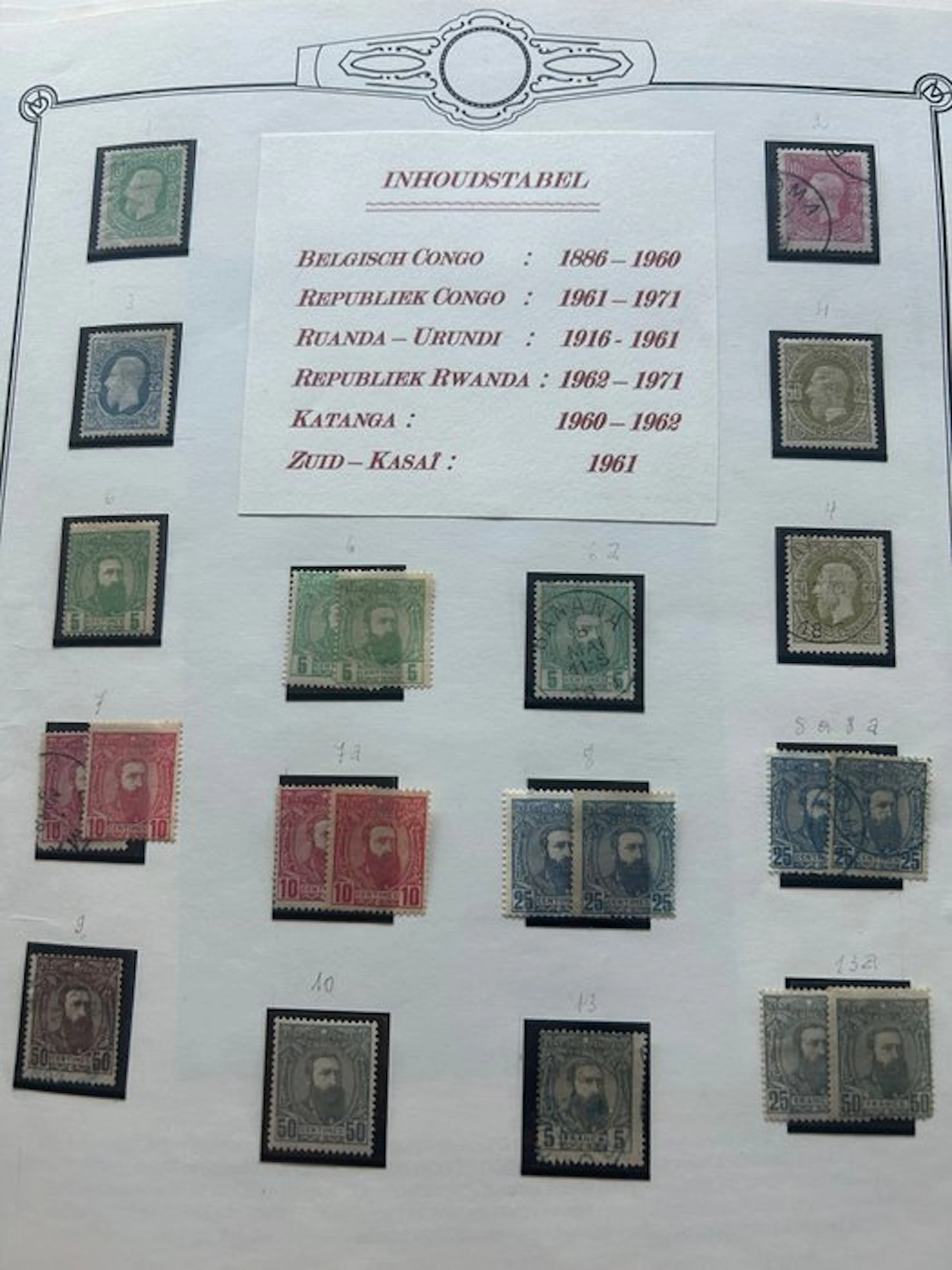 Belgian Congo 1886/1887 - Leopold II selection from the...
