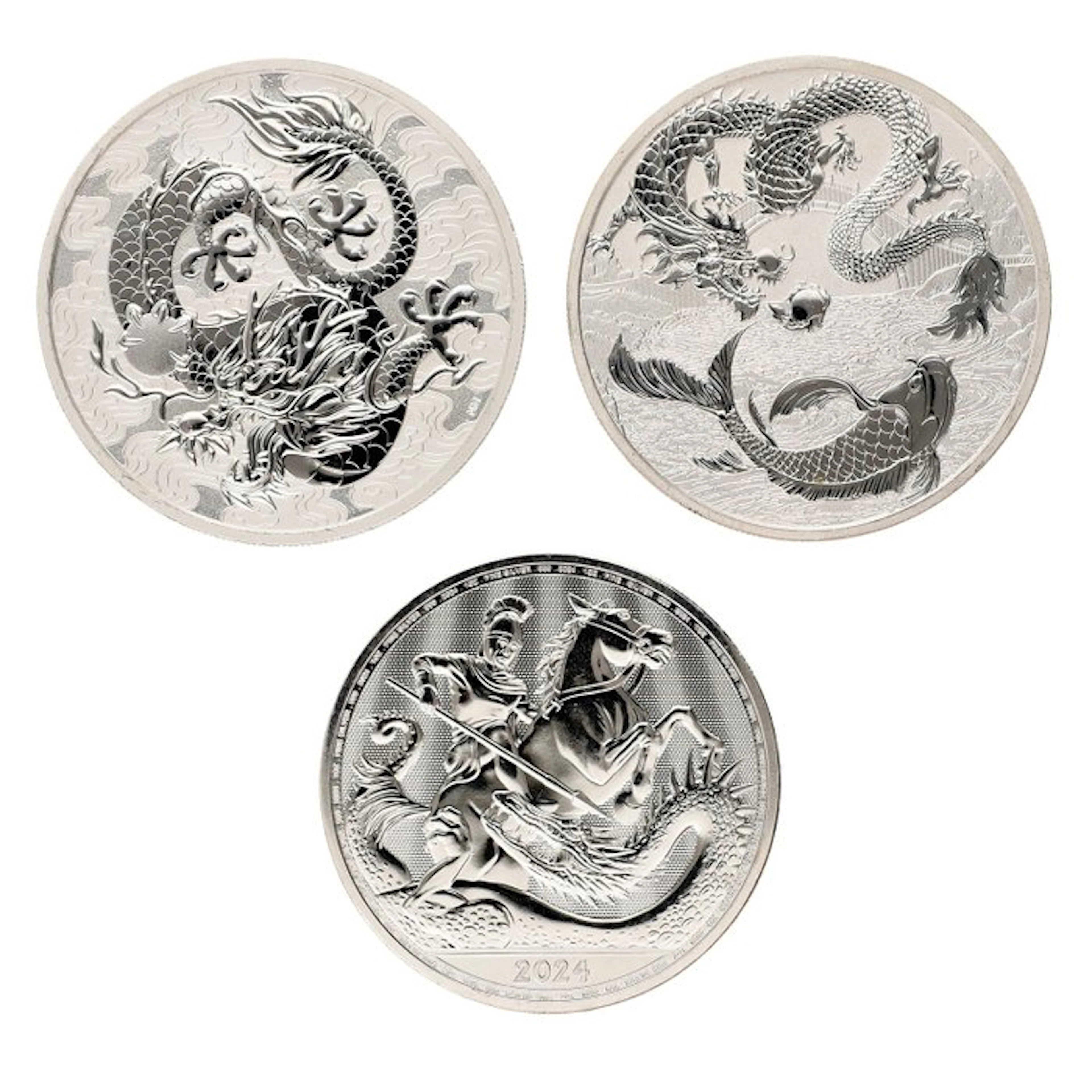 Australia, United Kingdom. 2021/2024 - "Dragons" (3 stuks) (No reserve price)