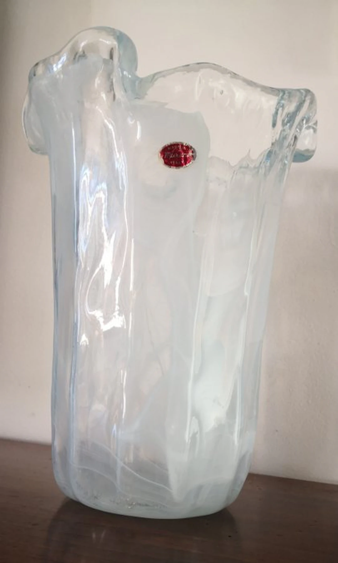 Vase - Murano glass - Vintage handkerchief