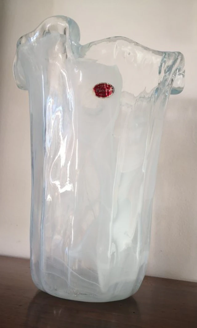 Vase - Murano glass - Vintage handkerchief