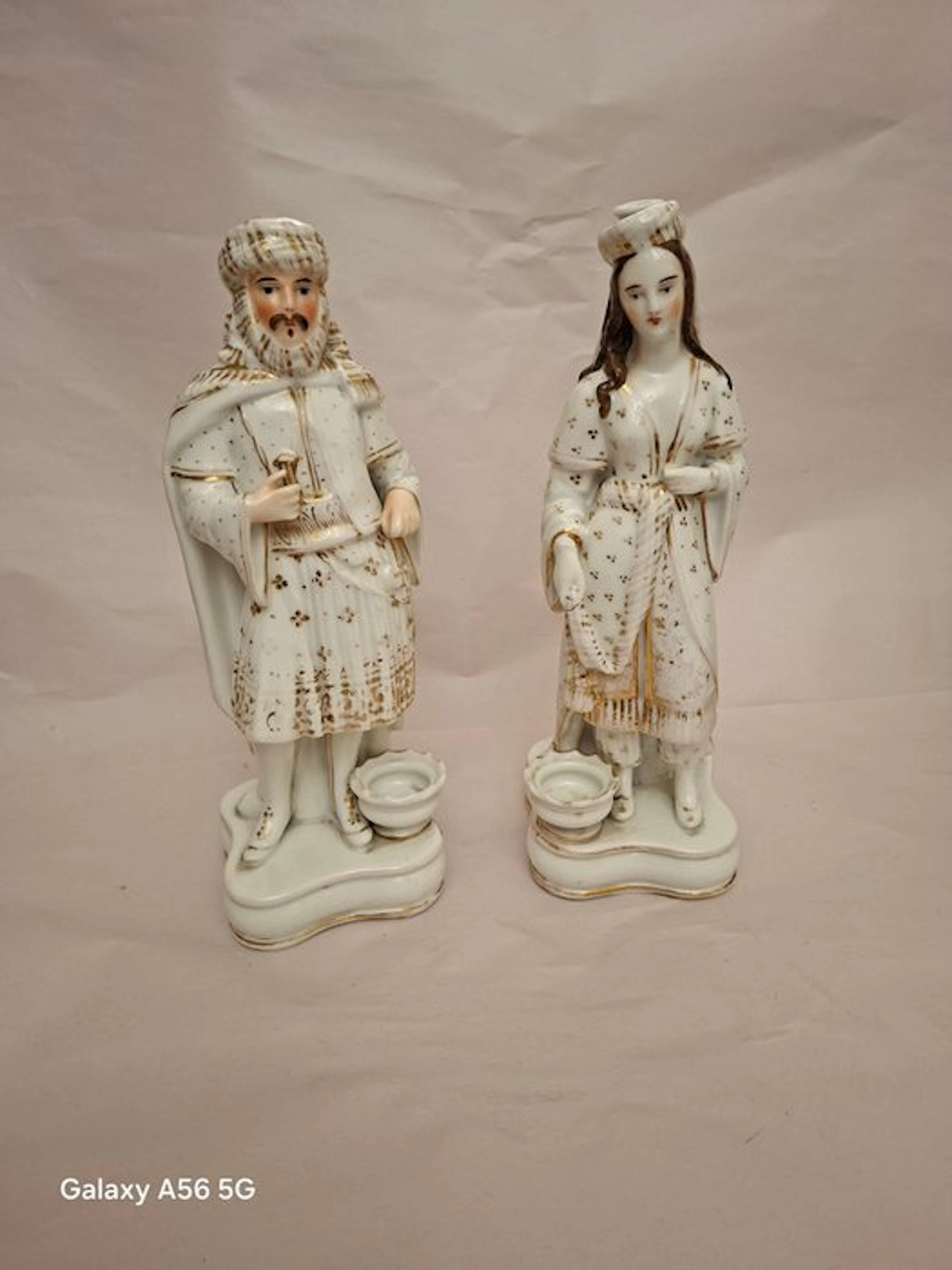 J.B. jacob petit - Figure - Coppia boccette per profumi (2) - Porcelain