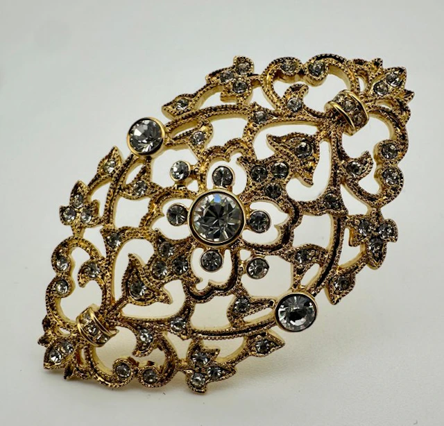 Camrose & Kross - Gold-plated - Brooch - JBK Openwork