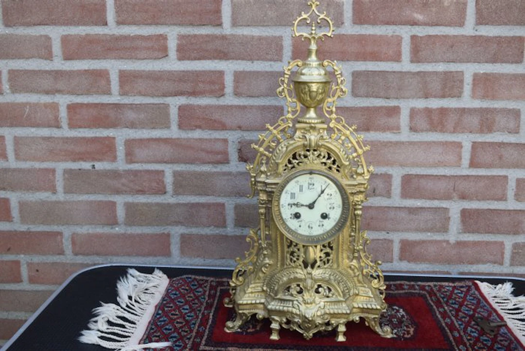 Clock - Bronze, Brass - 1850-1900 - bronze cathedral clock