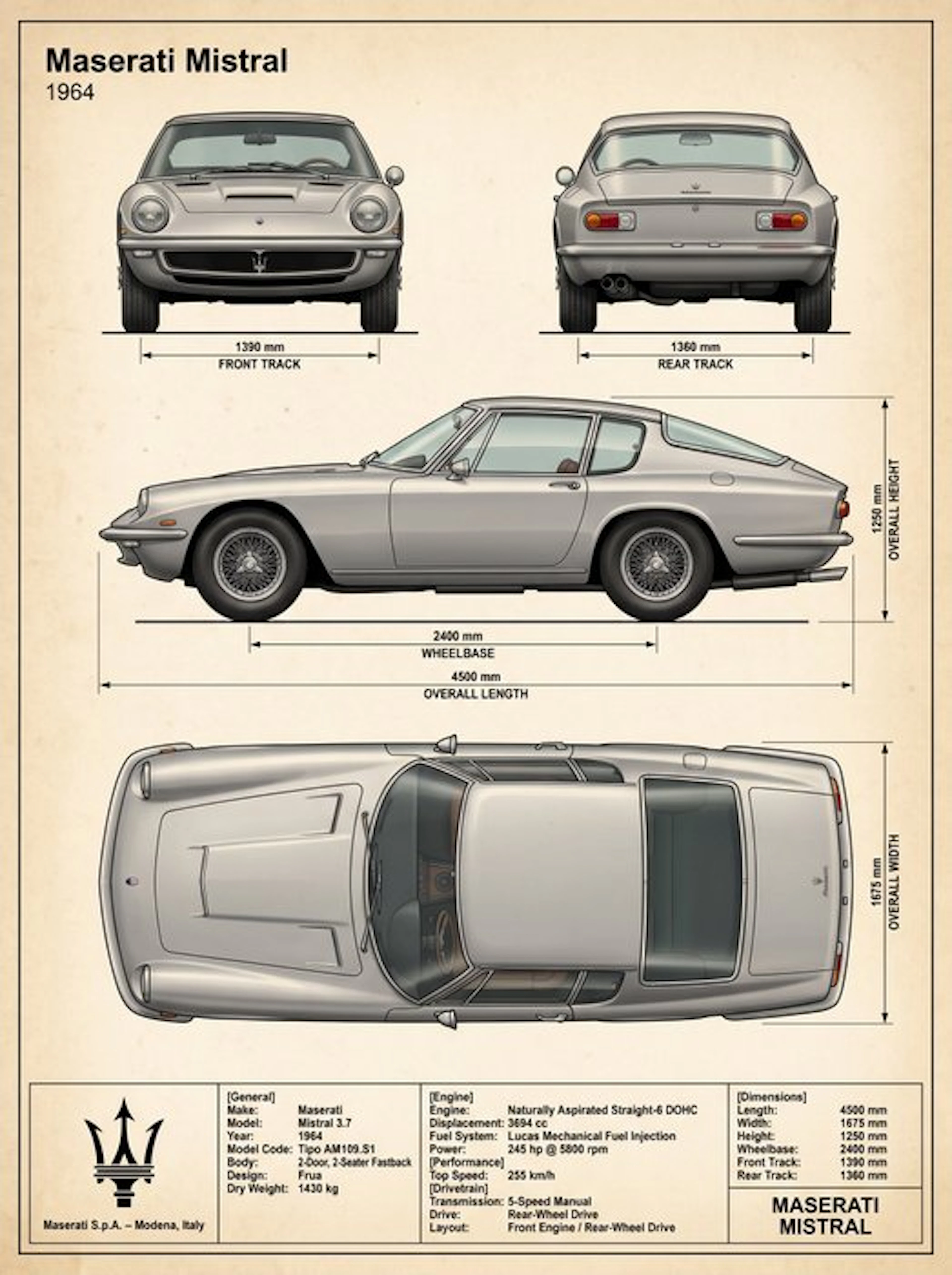 Shmidt.Art - Maserati - Maserati Mistral - 1960s