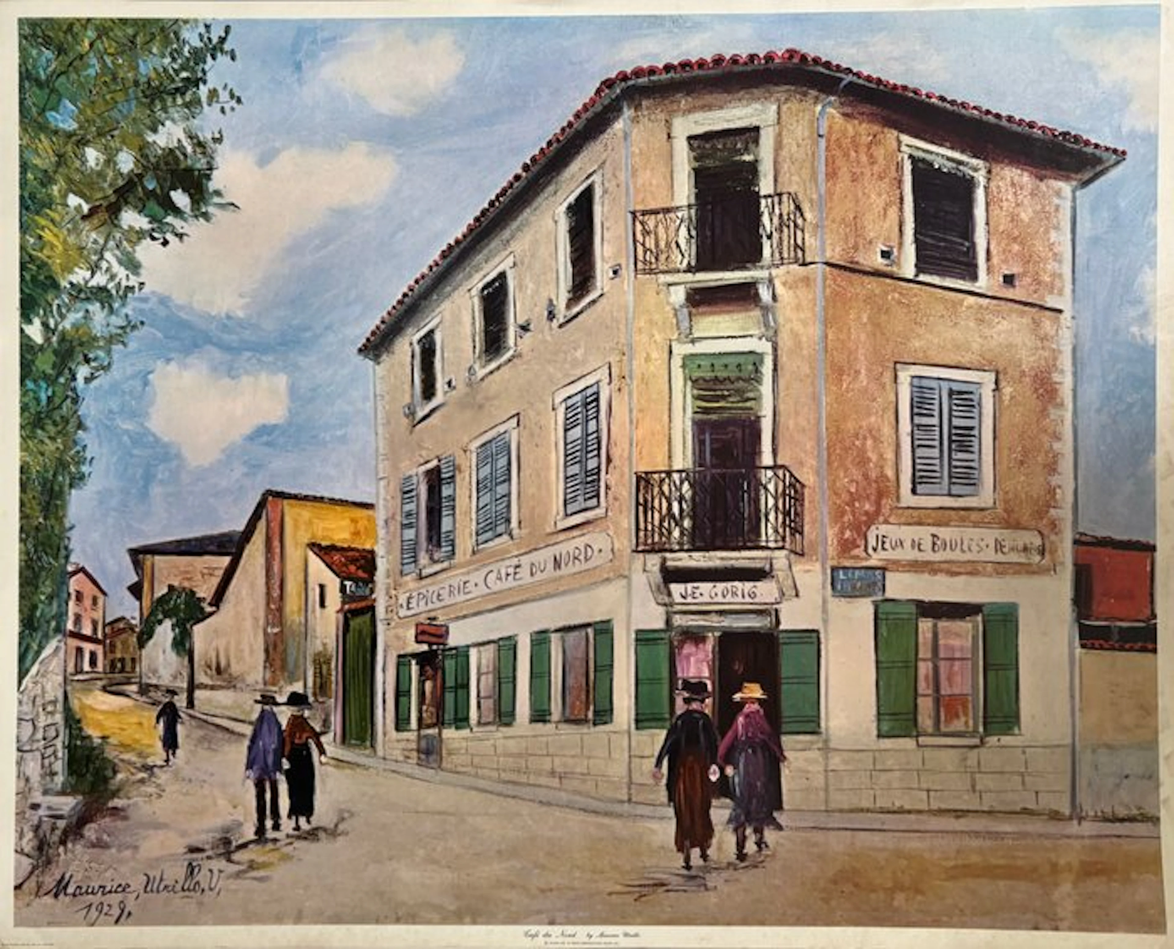 Maurice Utrillo (1883-1955) - Café du Nord