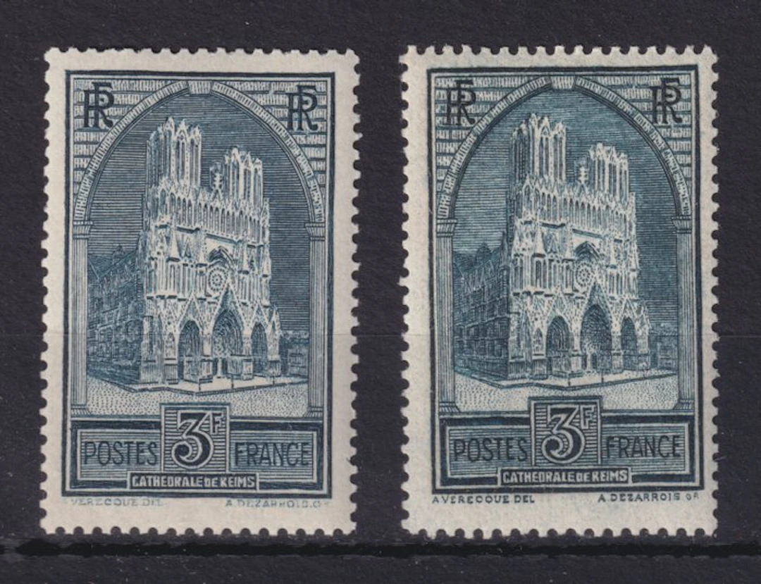 France 1929 - Stamps "Cathedral of Reims"