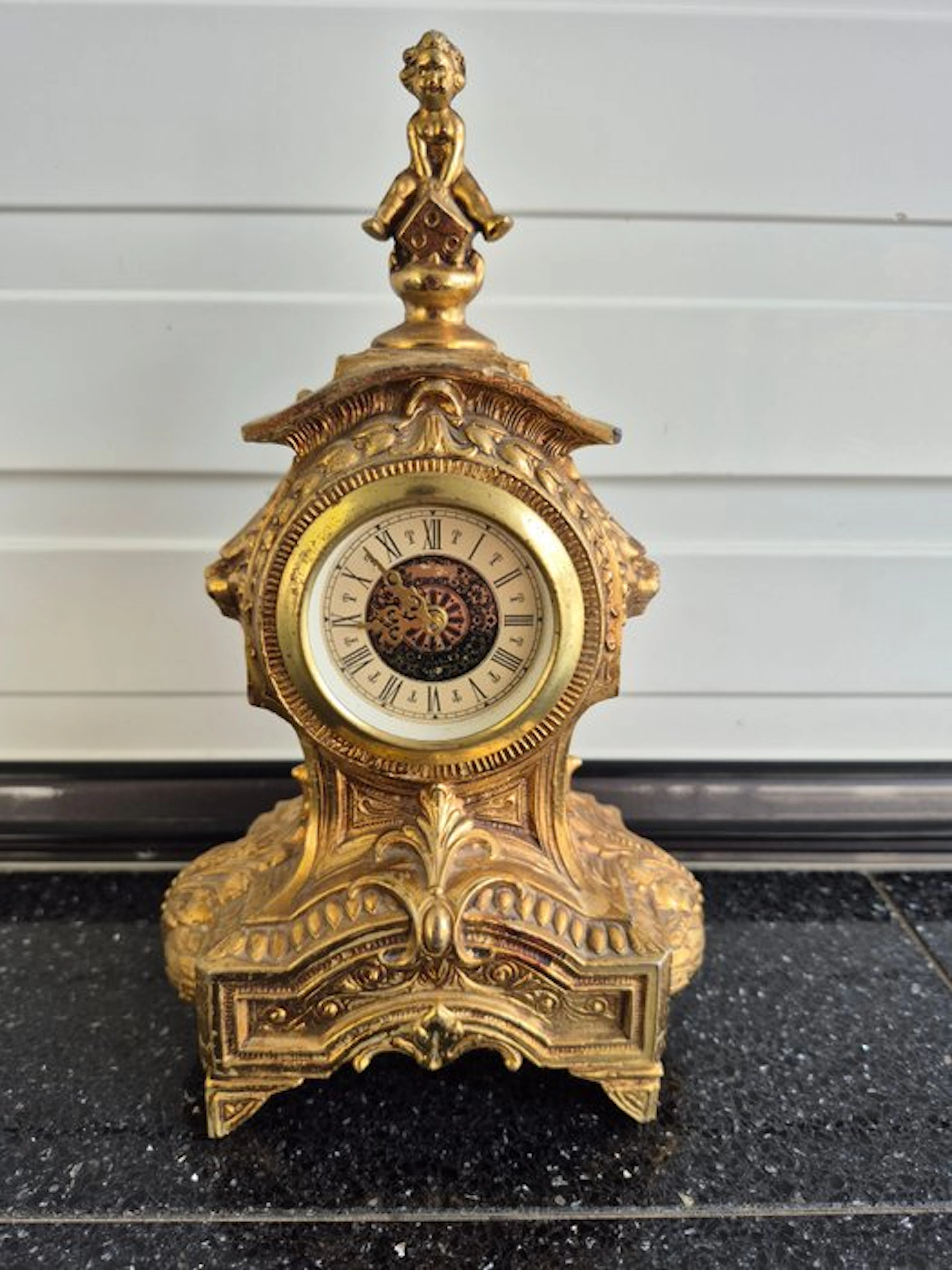Mantel clock - Vintage Metal - 1970-1980