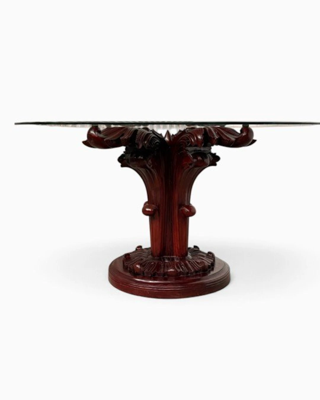 Italian design - Table - Etched glass - In perfect condition