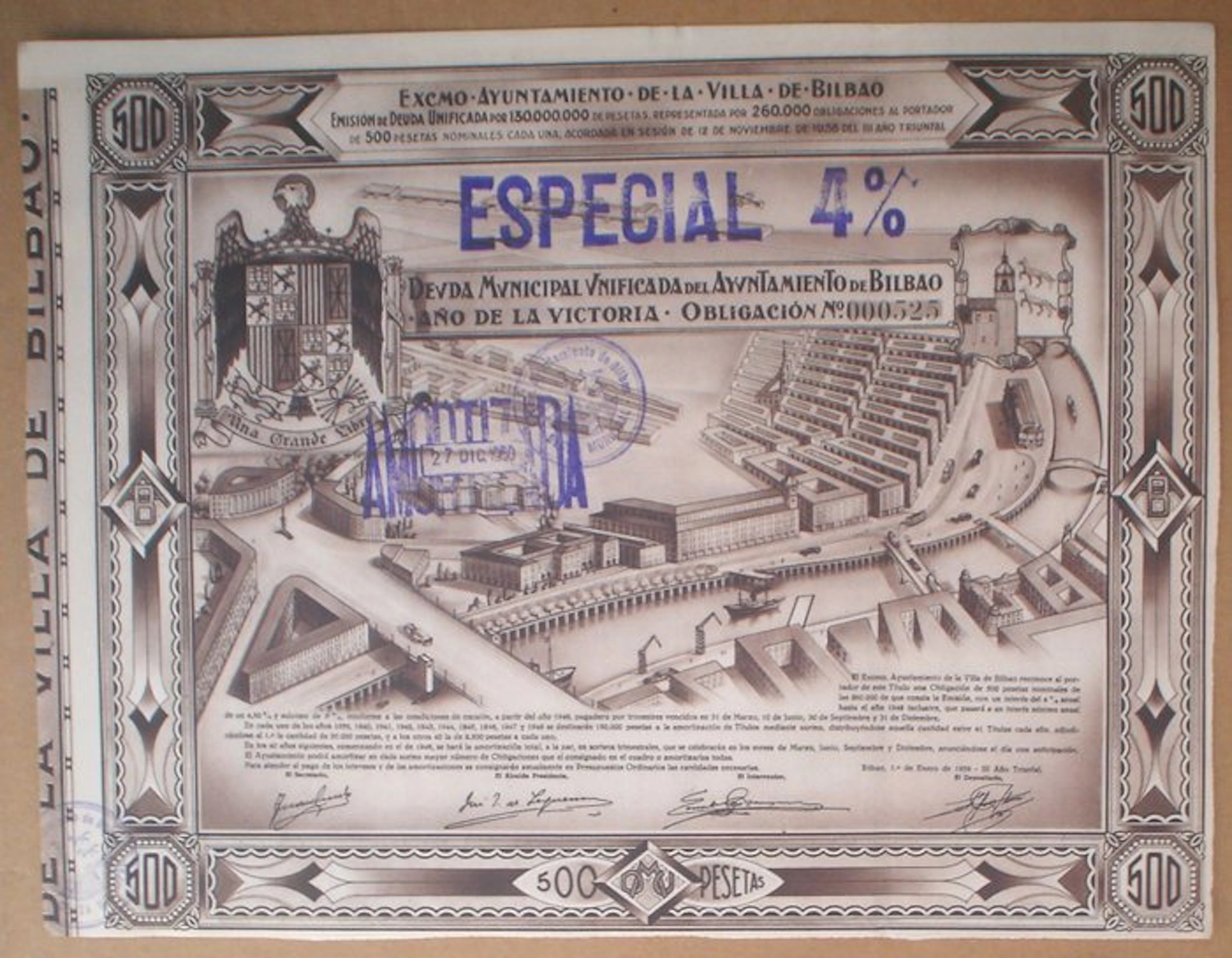 Spain. Excmo Ayuntamiento de la Villa de Bilbao (No reserve price)