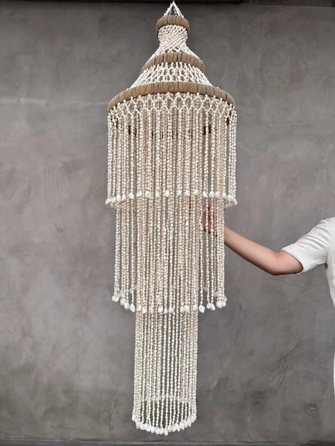NO RESERVE PRICE - SL04 - Stunning Shell Chandelier - Chandelier - Shell