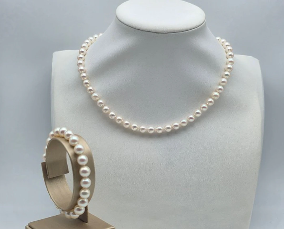 No reserve price - 2 piece jewellery set - 18 kt