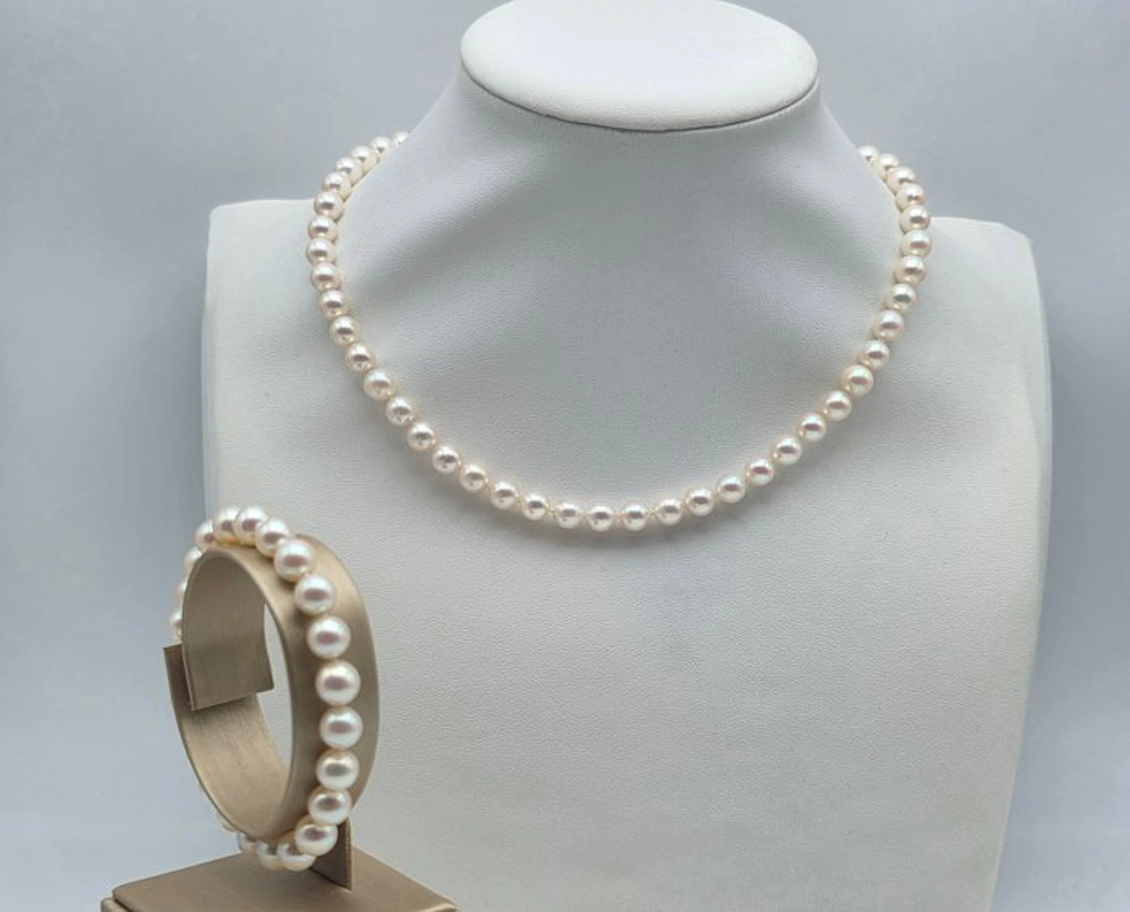 No reserve price - 2 piece jewellery set - 18 kt