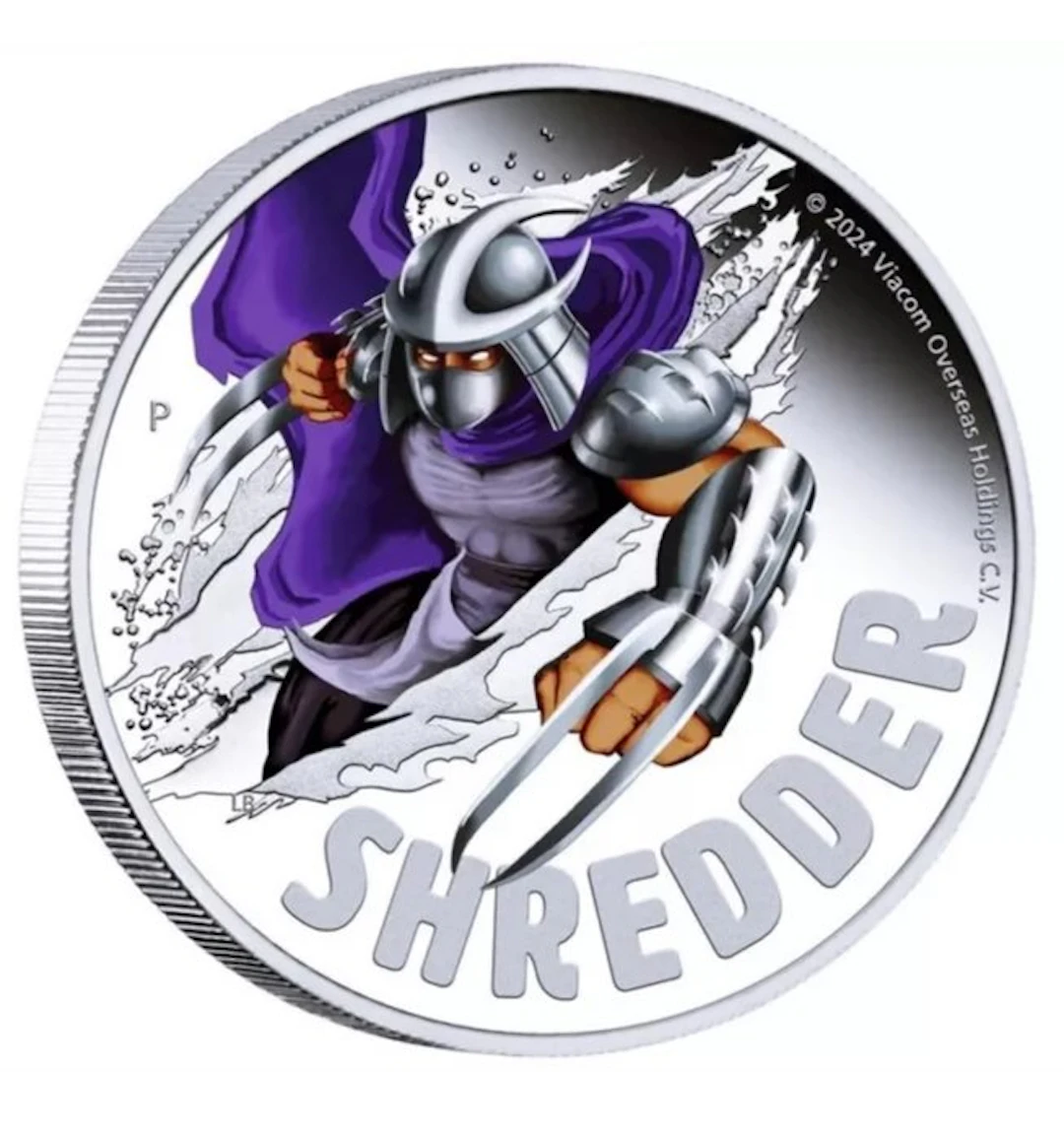 Tuvalu. 1 Dollar 2024 Shredder - Ninja Turtle, 1 Oz (.999)