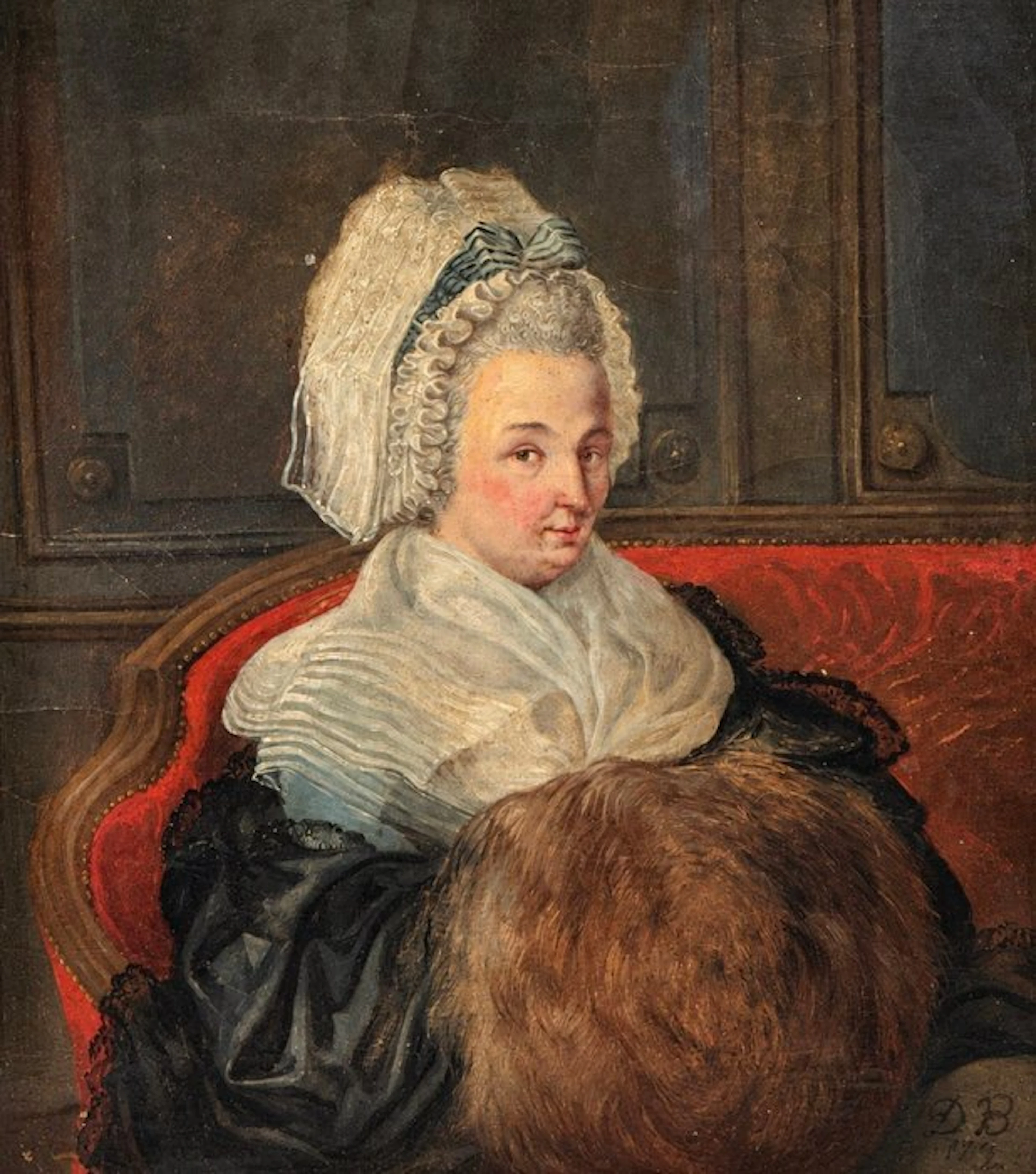 French school (XVIII) - Ritratto di Mme Henry Pierre Goüin