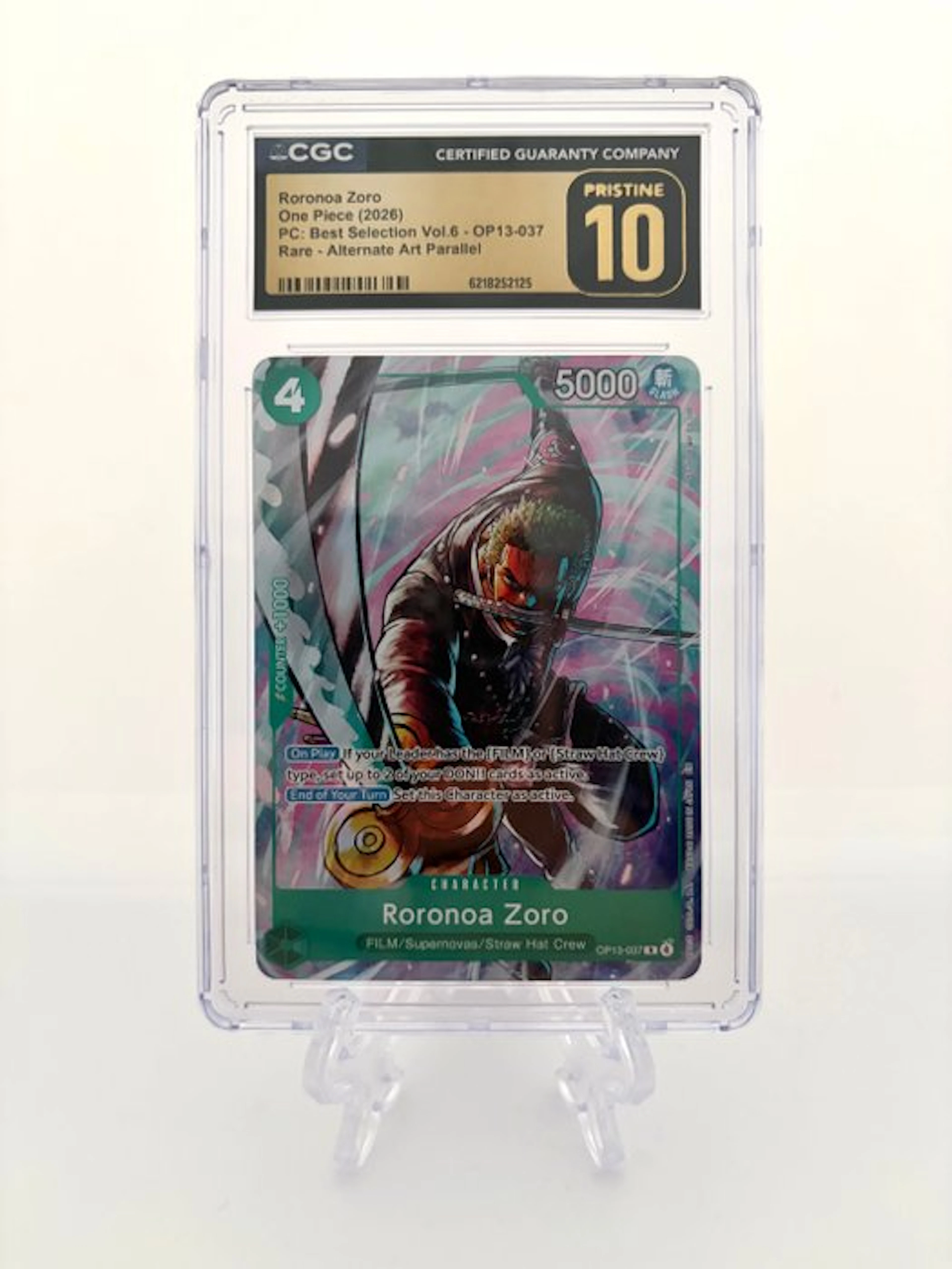 One Piece - 1 Graded card - One Piece - Roronoa Zoro...