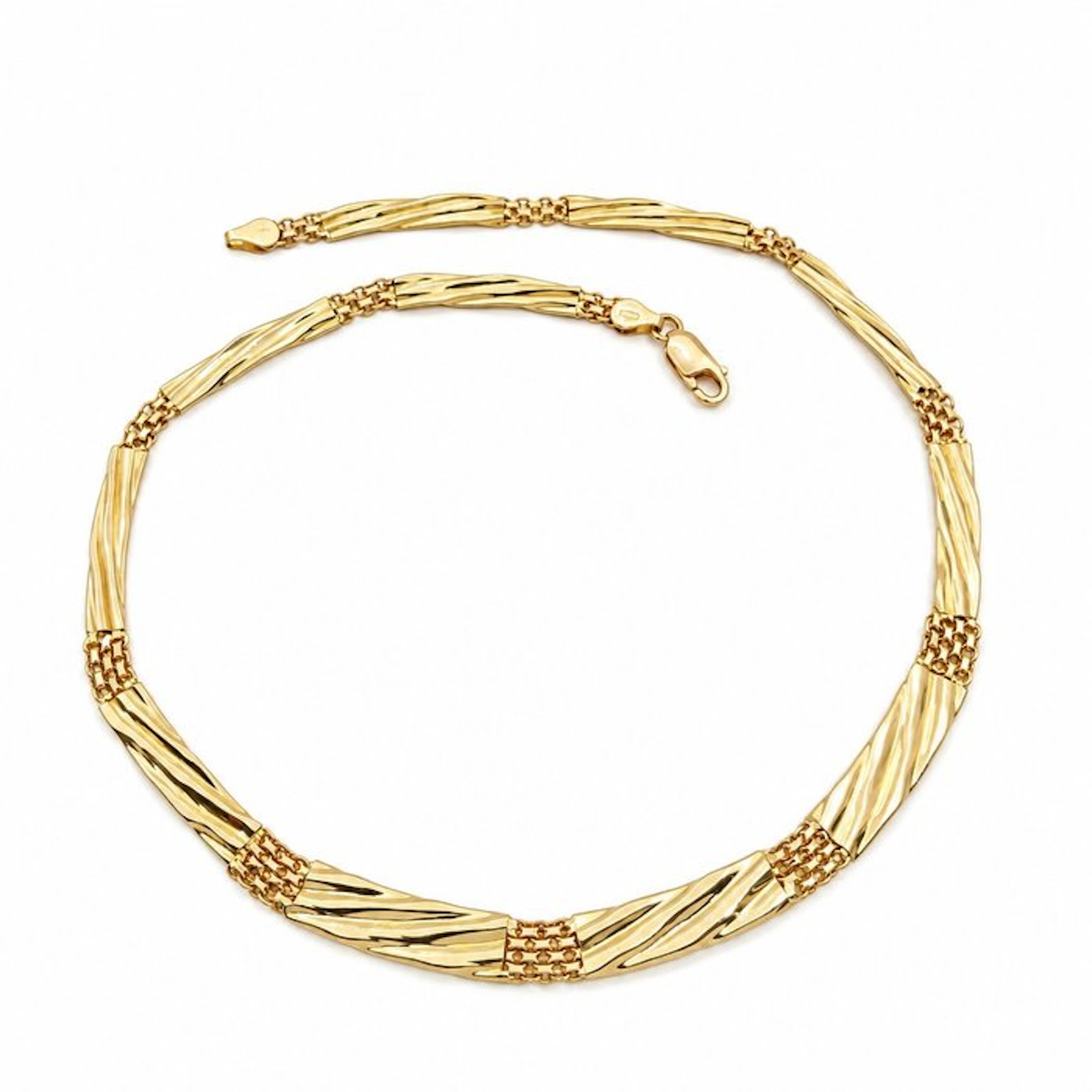 Necklace - 18 kt. Yellow gold - Made in Italy - Handmade