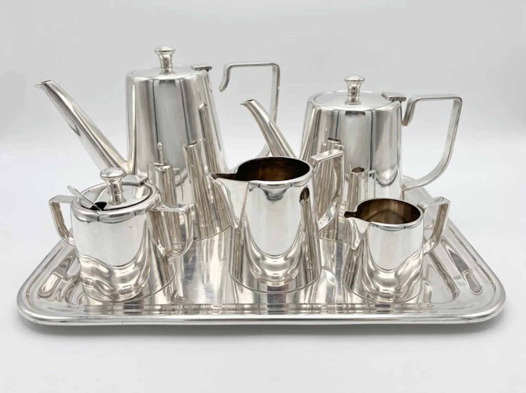 Coffee pot (8) - Silverplated - Heavily silvered Sola 100
