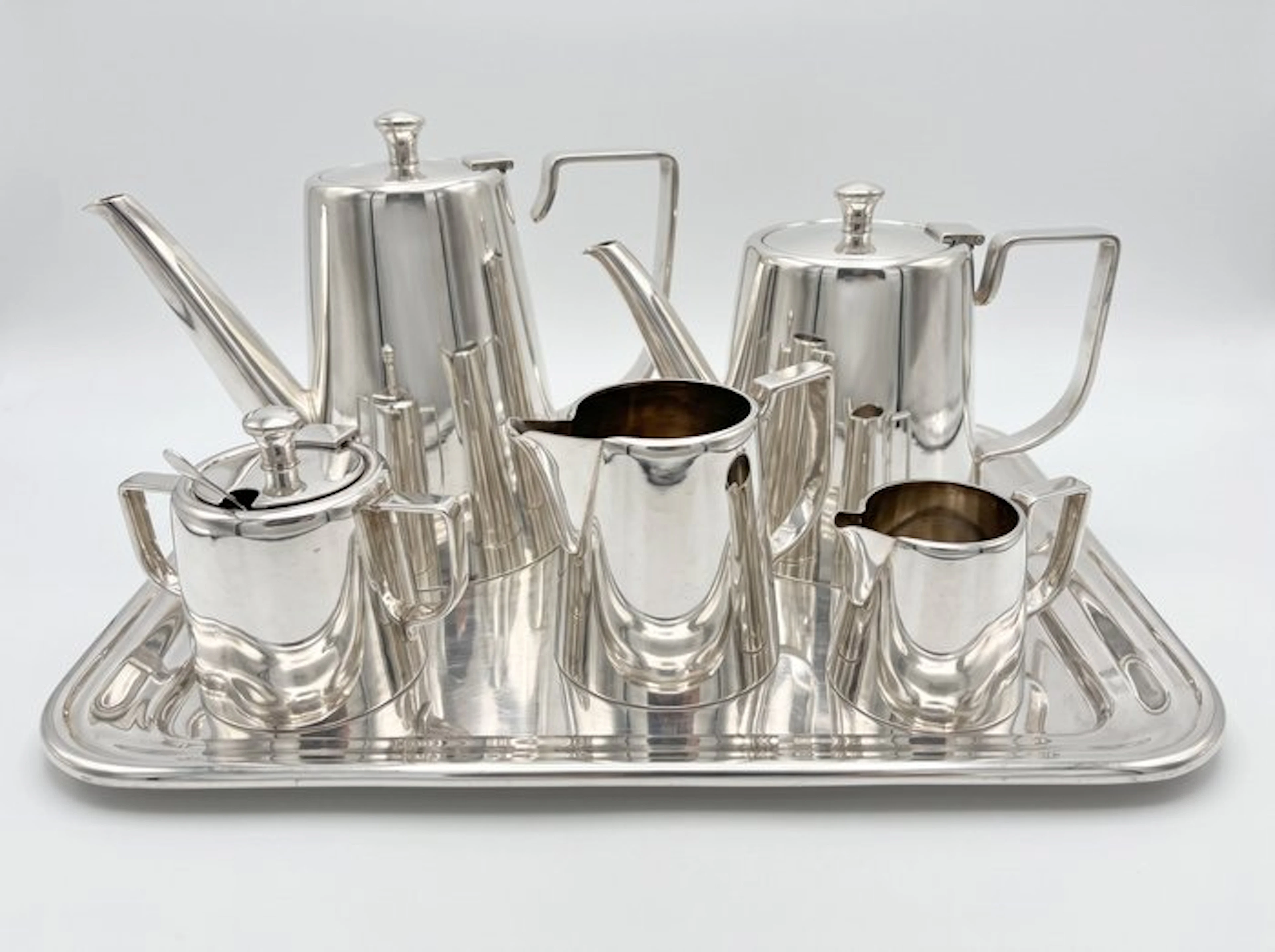 Coffee pot (8) - Silverplated - Heavily silvered Sola 100