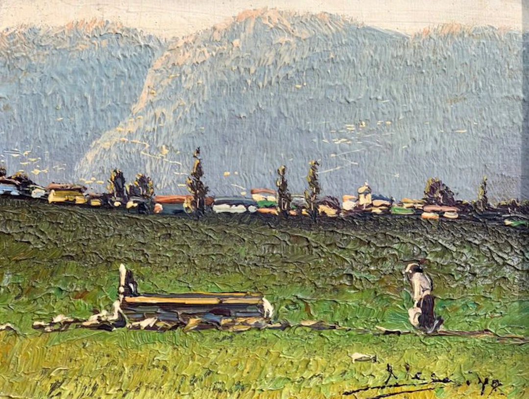Giuseppe Pessina (1893-1967) - Alla fontana
