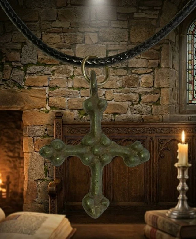 Medieval Bronze cross.Excellent condition. (No reserve price)