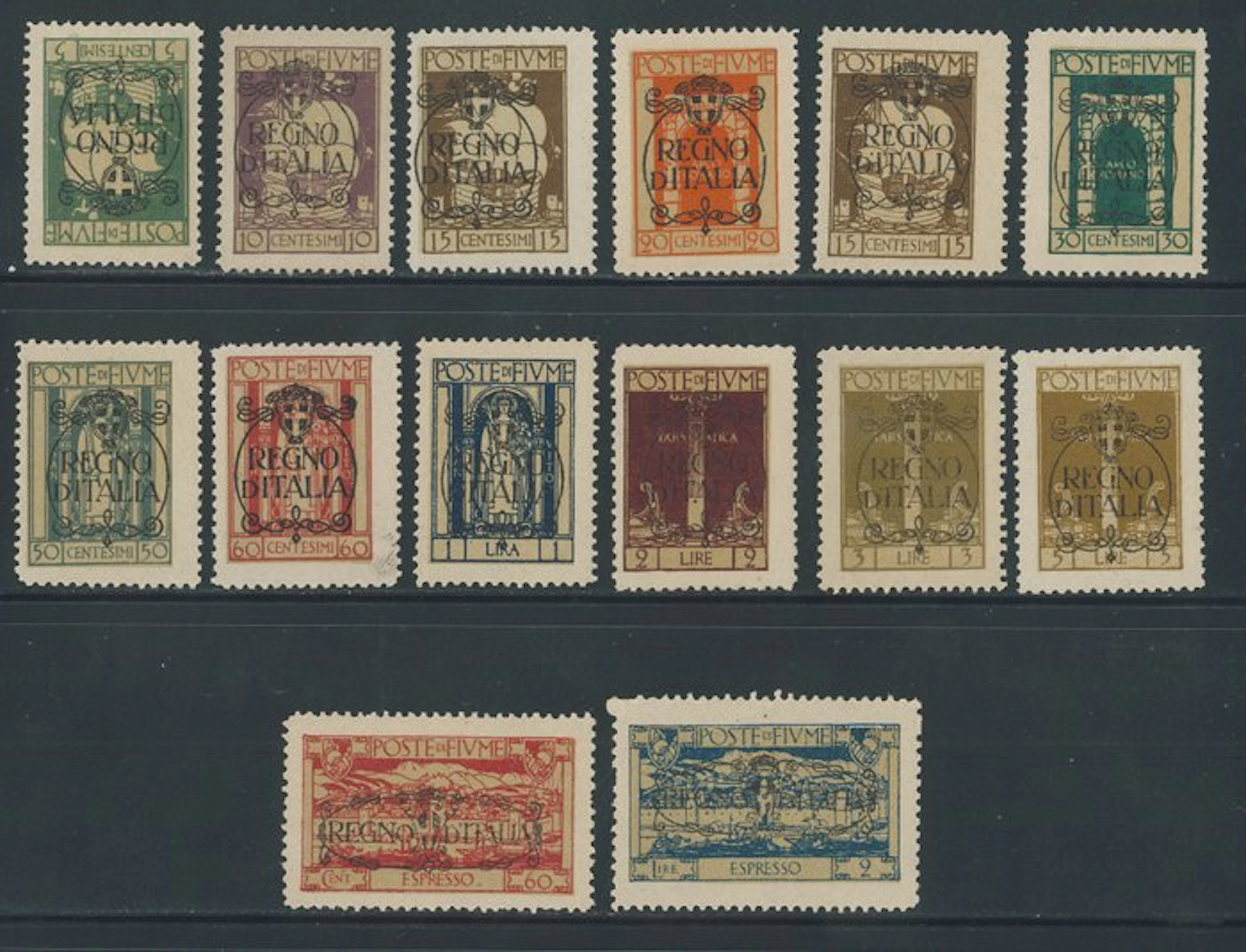 Fiume - San Vito overprinted