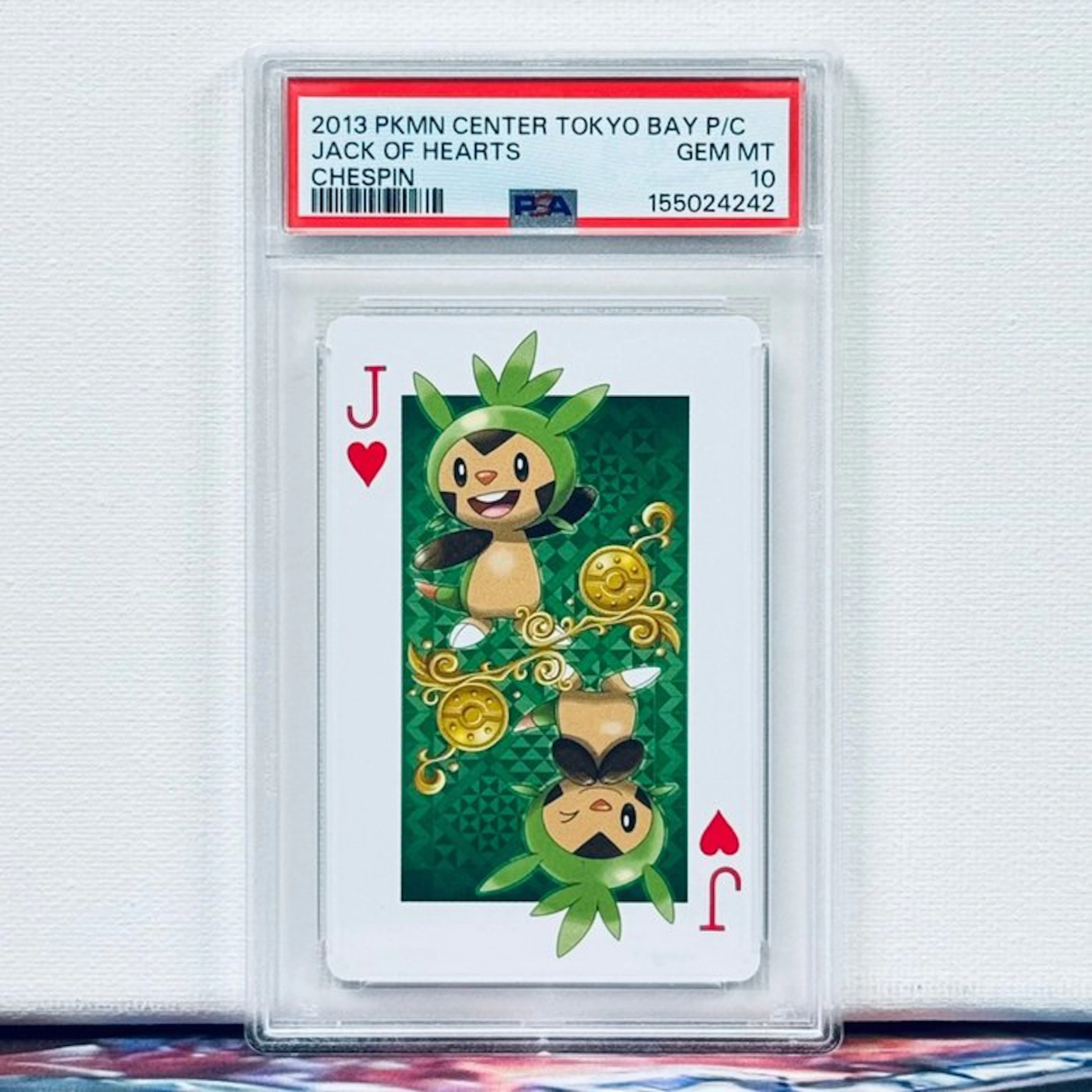 Pokémon Graded card - CHESPIN 2013 PKMN CENTER TOKYO BAY...