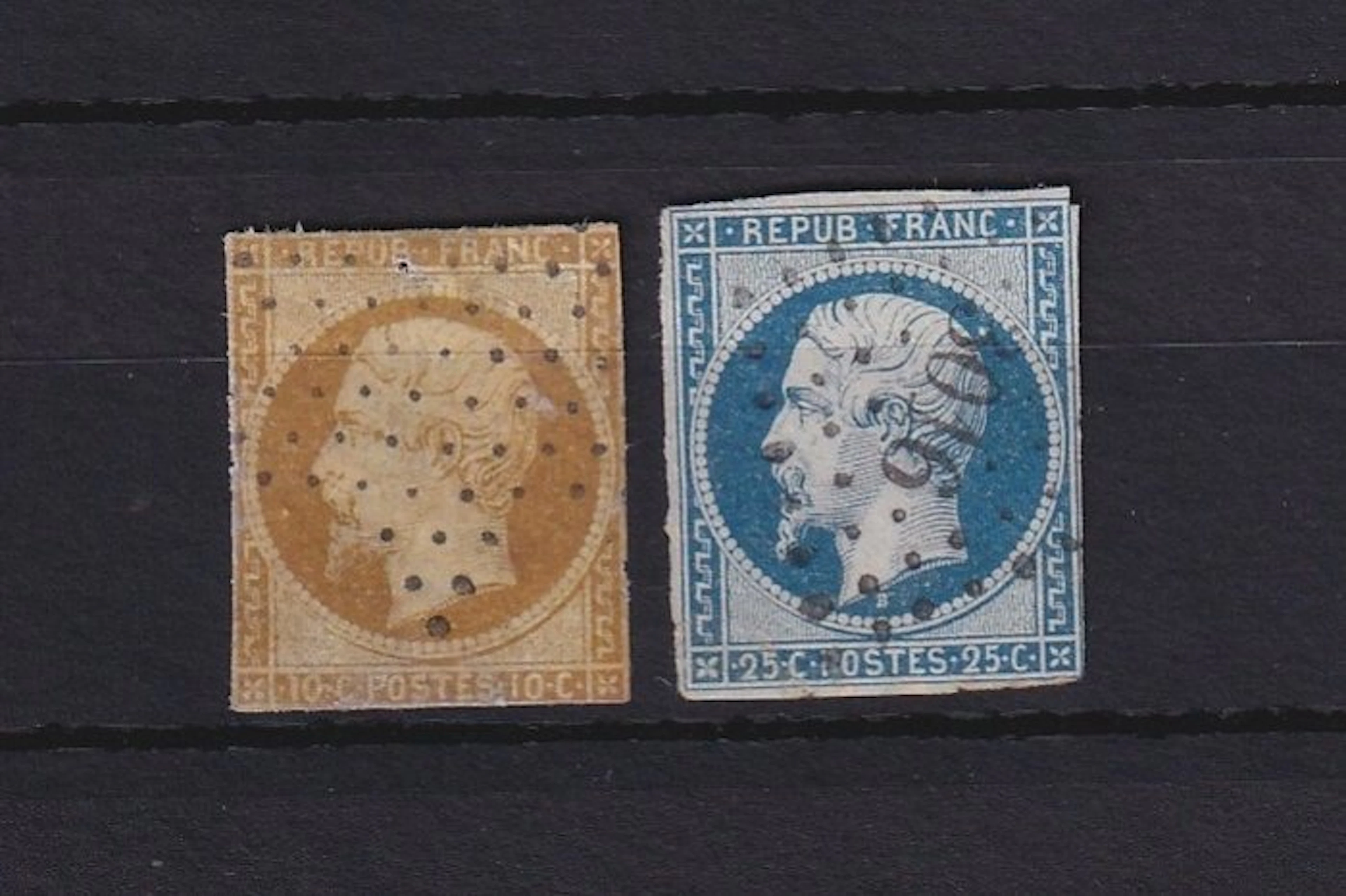 France 1852 - Napoléon - Yvert n°9/10