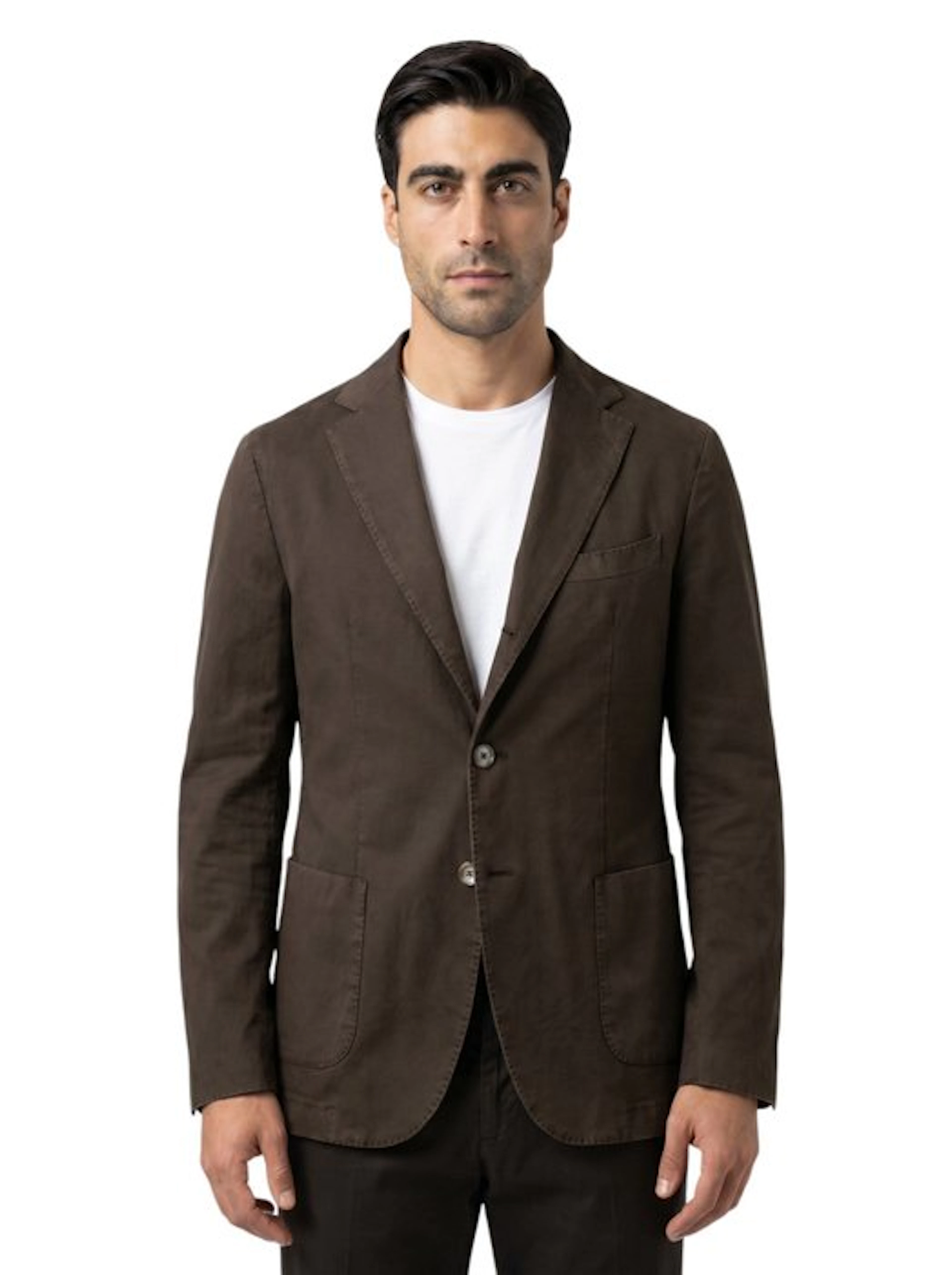SANTANIELLO SALERNO - 48 IT - Blazer Brown Wool...