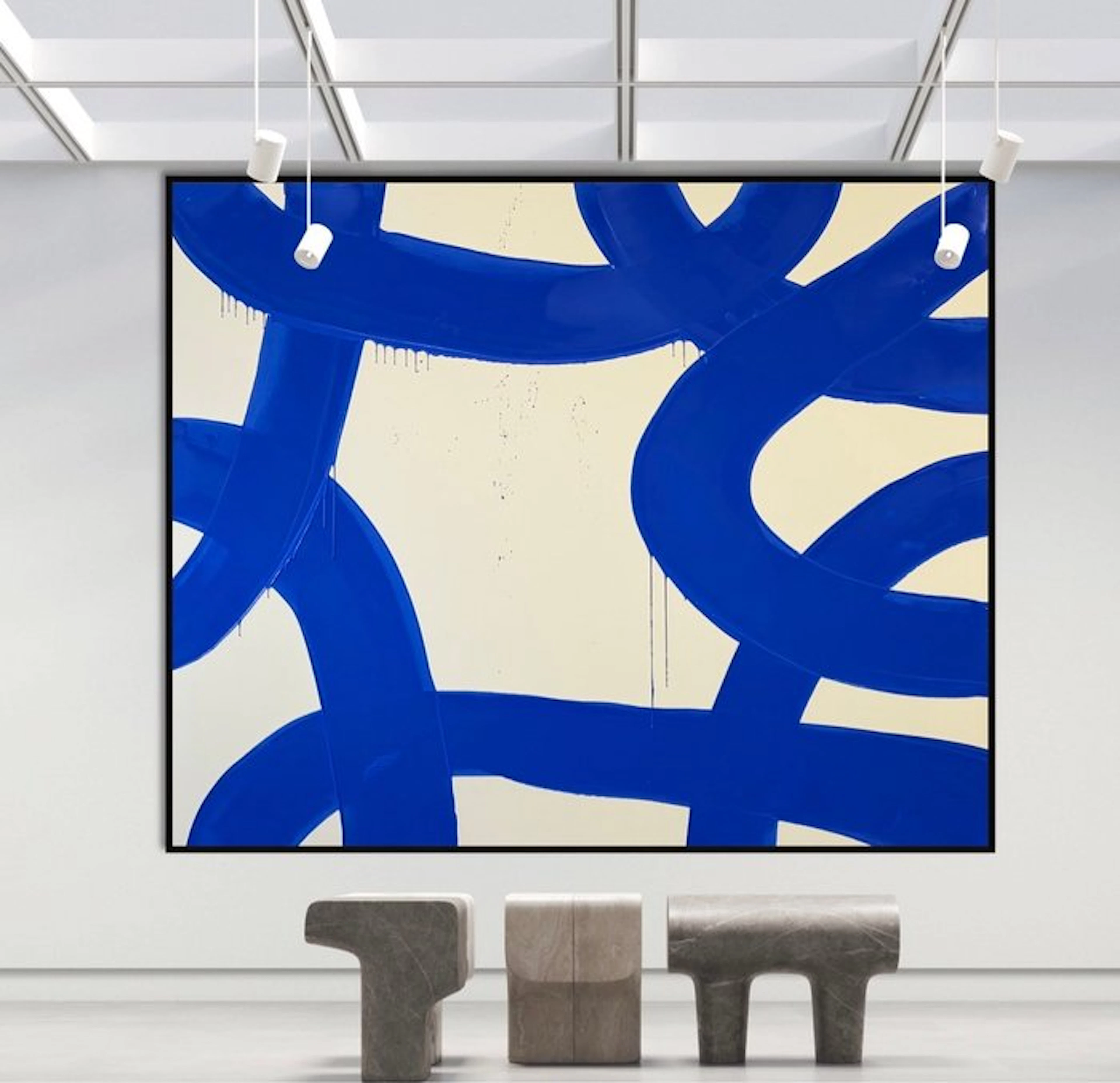 Stefanie Raus - XXXL Verschlungen Blau 2001