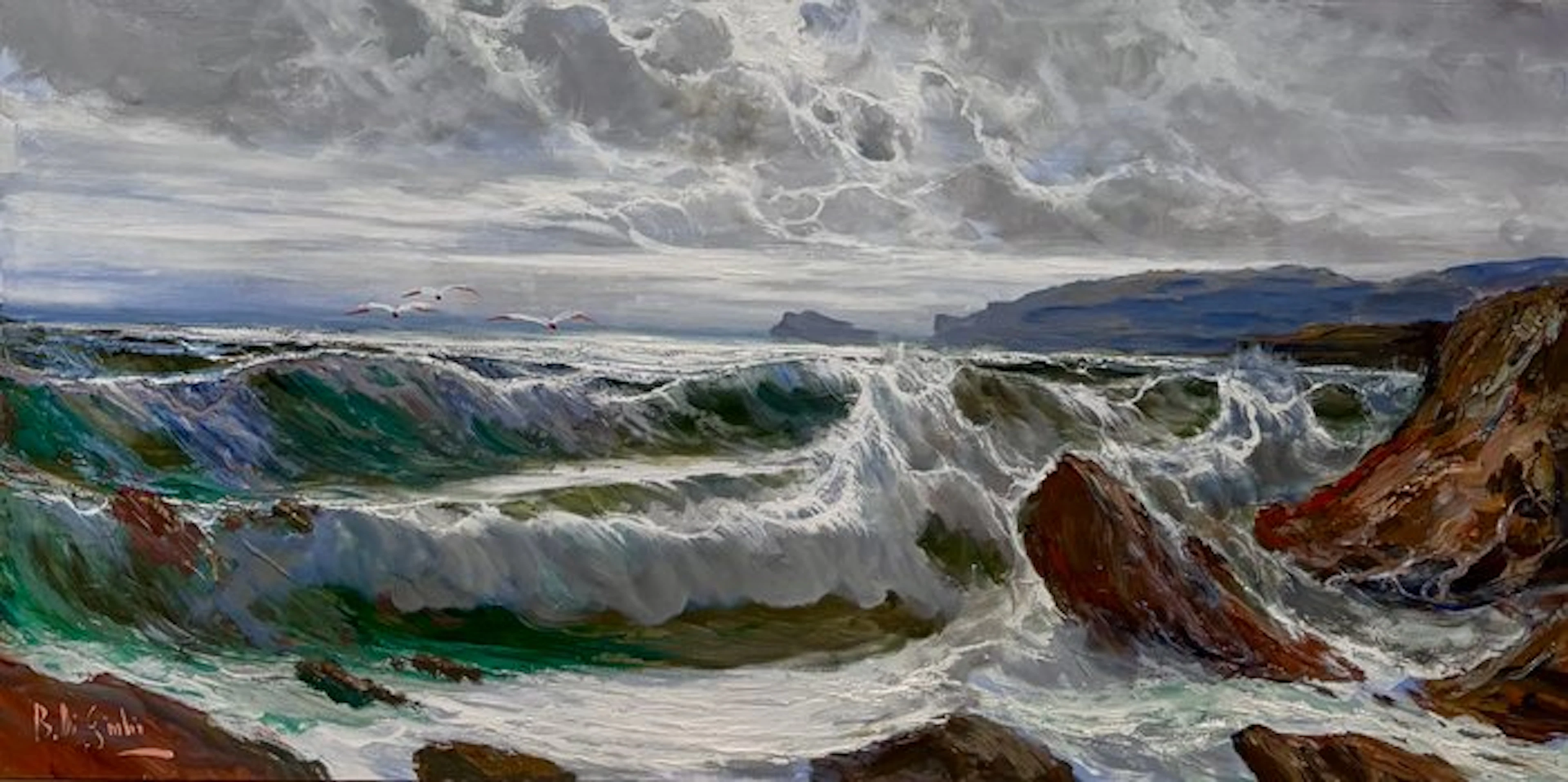 Bruno Di Giulio (1943) - Mareggiata