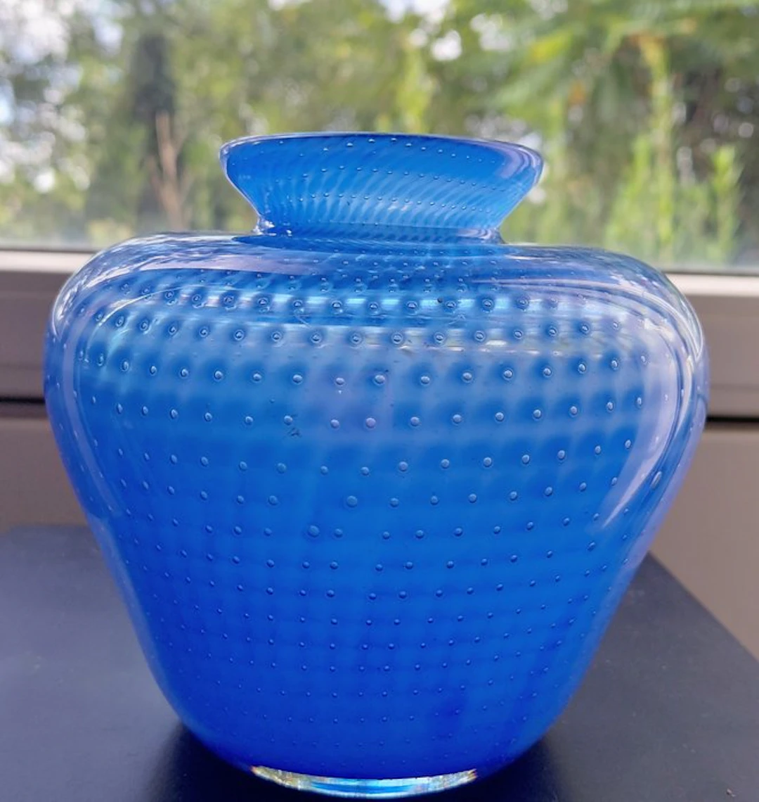 Glasfabriek Leerdam - A.D. Copier - Vase - Glass - Serica no. 48 1935 blue