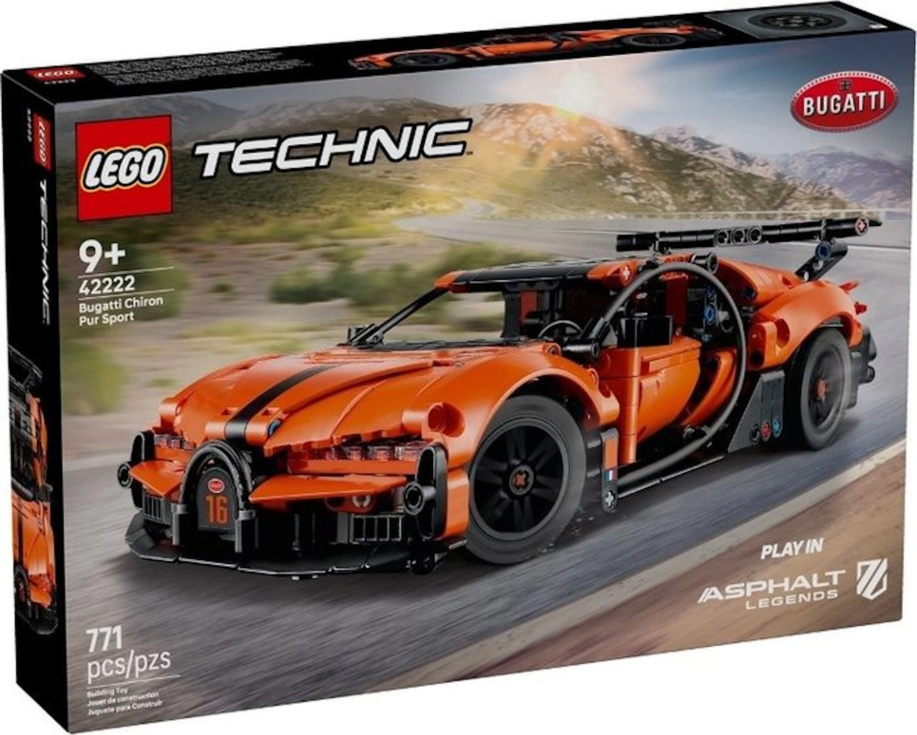 LEGO Set - 42222 - Technic - Bugatti Chiron Pur Sport