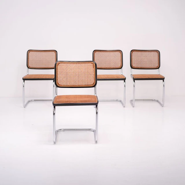 Thonet, NO RESERVE PRICE - Marcel Breuer - Chair (4) - Cesca - Beech