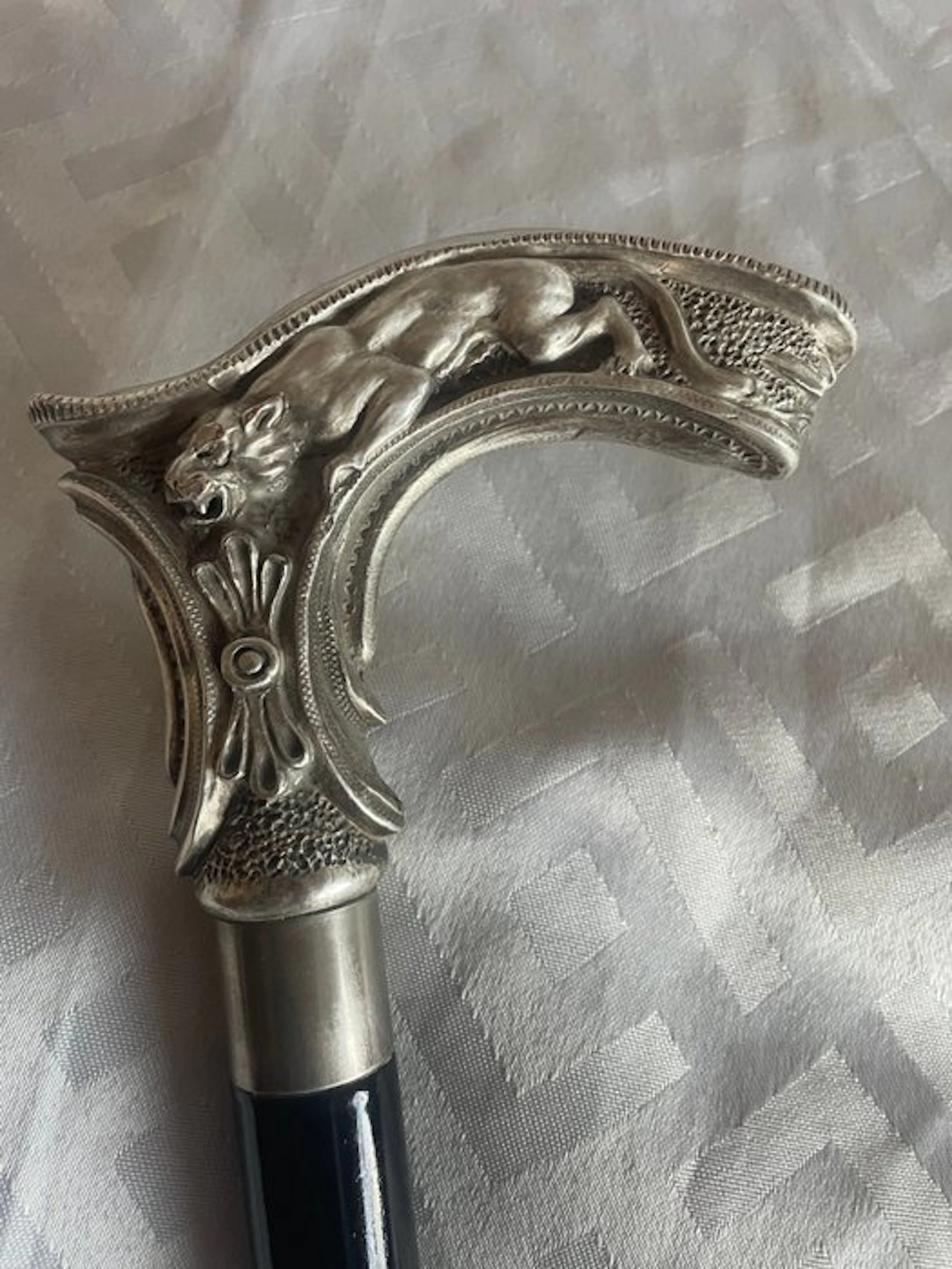 Walking stick - Silver laminated - Pantera - Art Nouveau