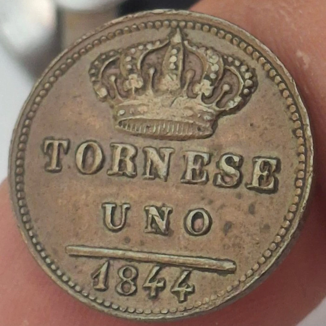 . Italy - Kingdom of Two Sicilies 1 Tornese 1844
