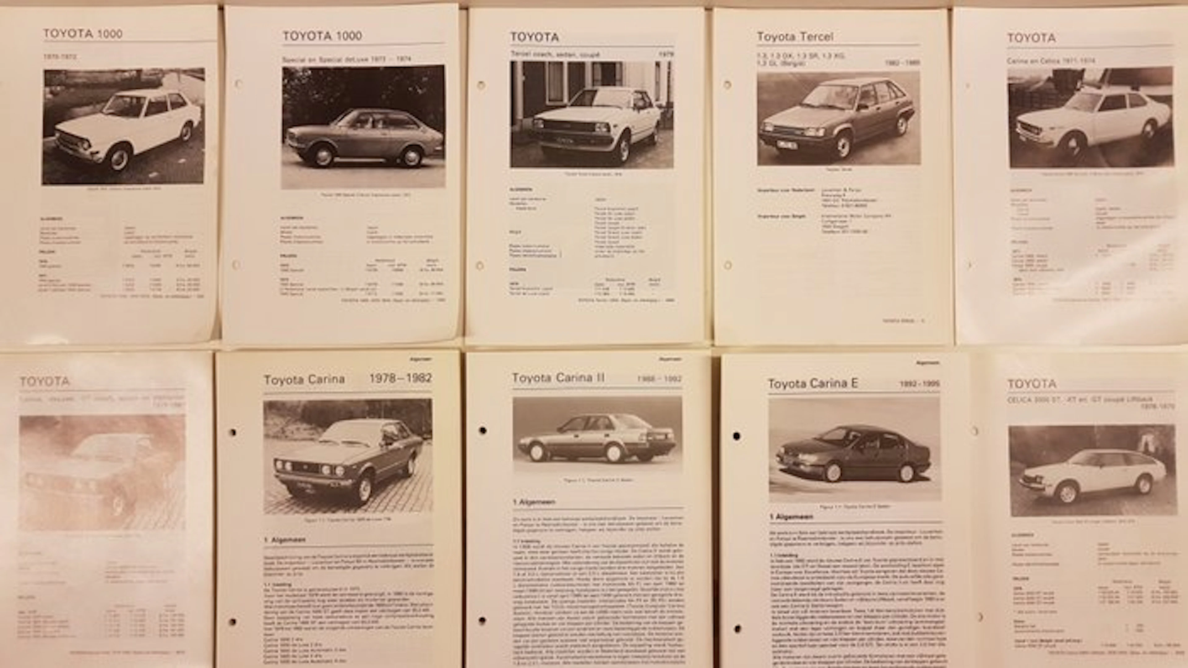 Book - Toyota - 31 x Toyota Olyslager Technische...