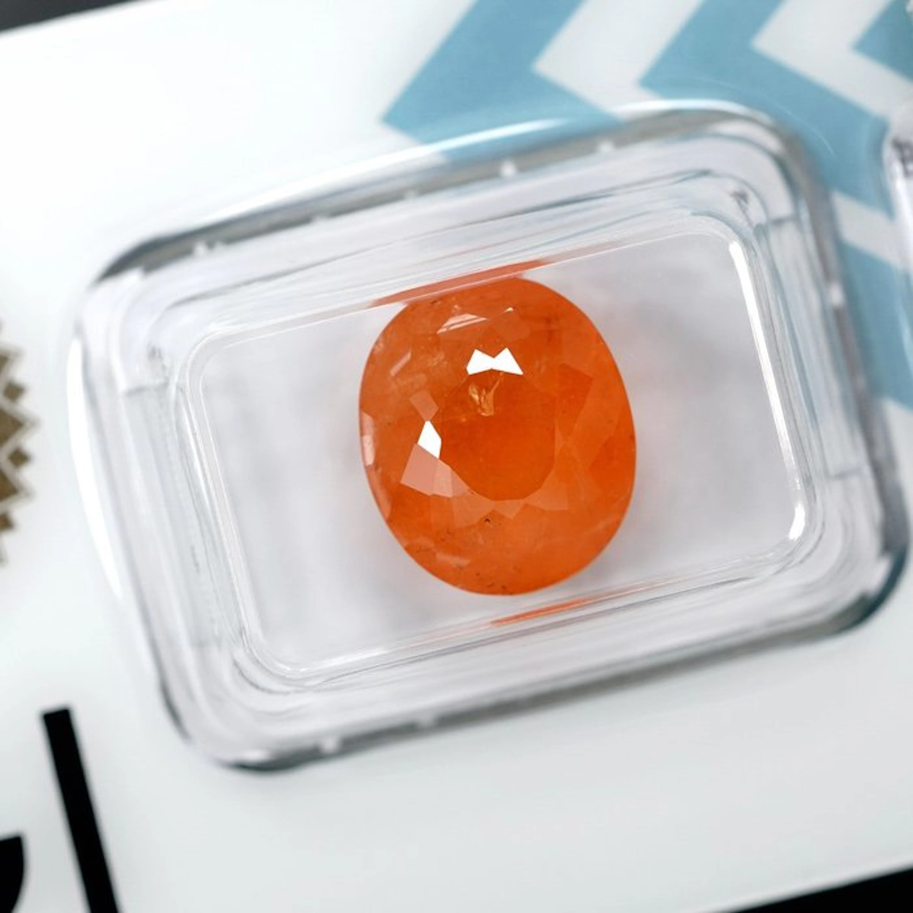 1 pcs Orange Spessartite - 10.38 ct - International...