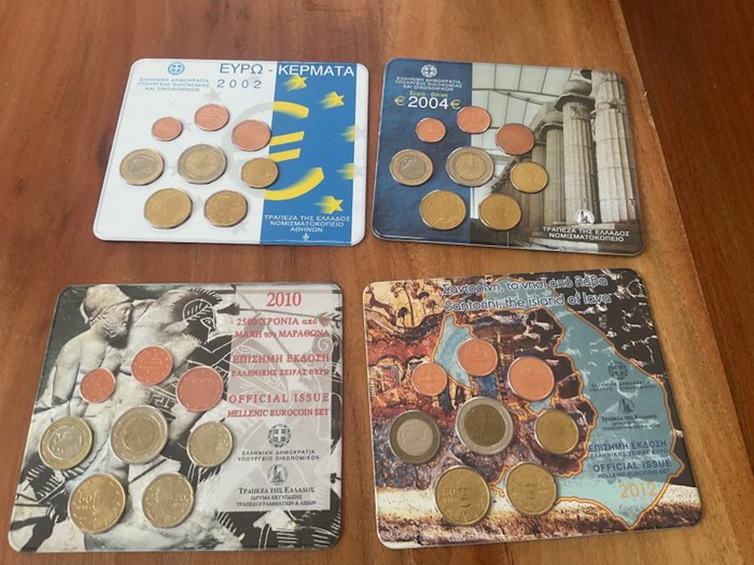 Greece. Year Set (BU) 2004/2012 (4 sets) (No reserve price)