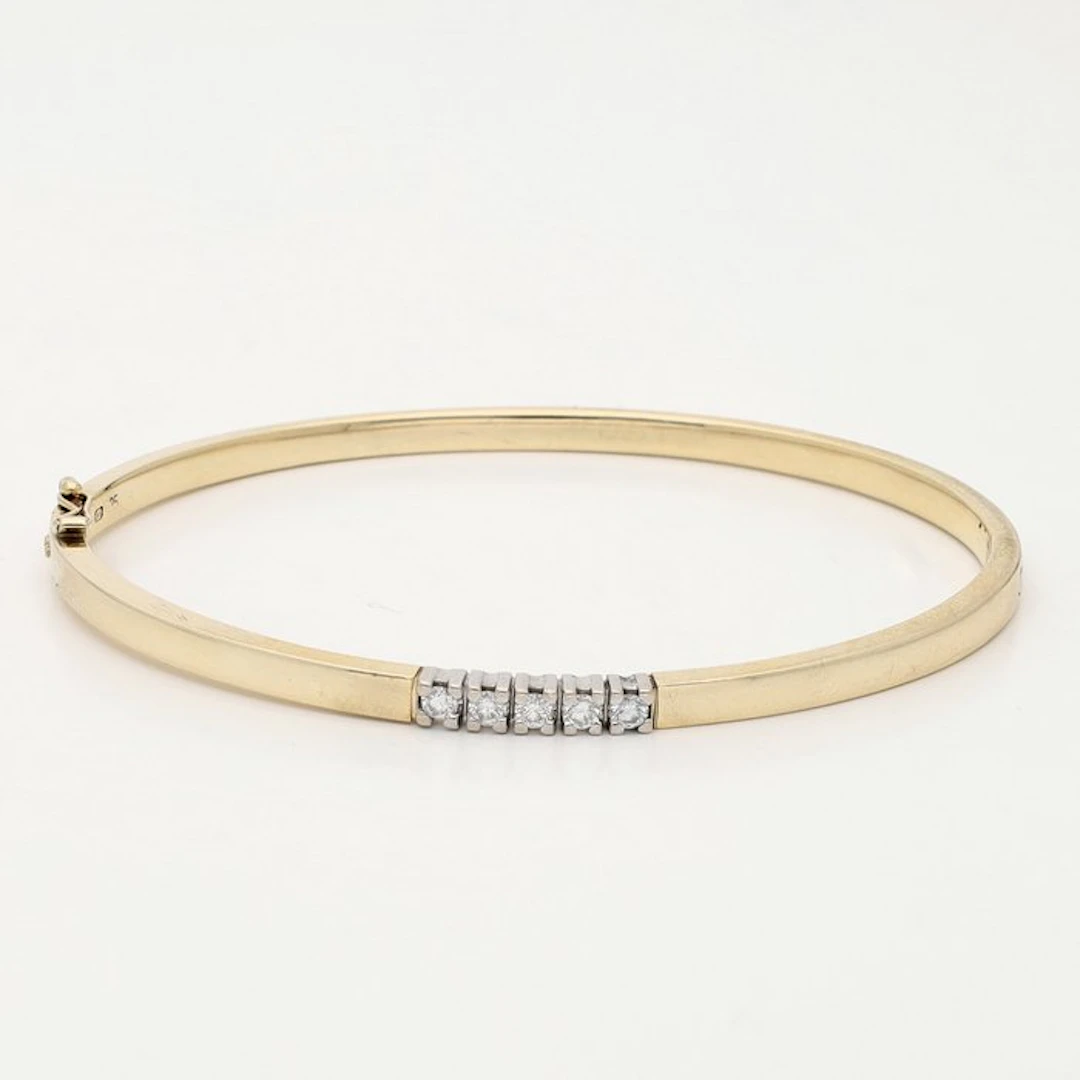 Bracelet - 14 kt. Yellow gold - 0.25ct. tw. Diamond (Natural)