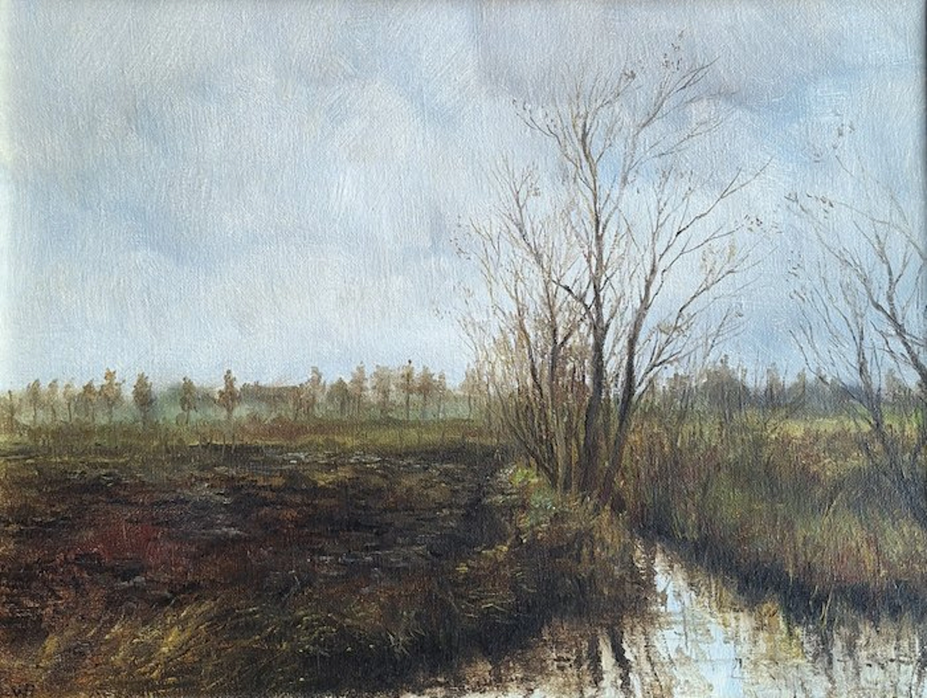Leopold Van Assche(1894-1968) - Aan de slootkant