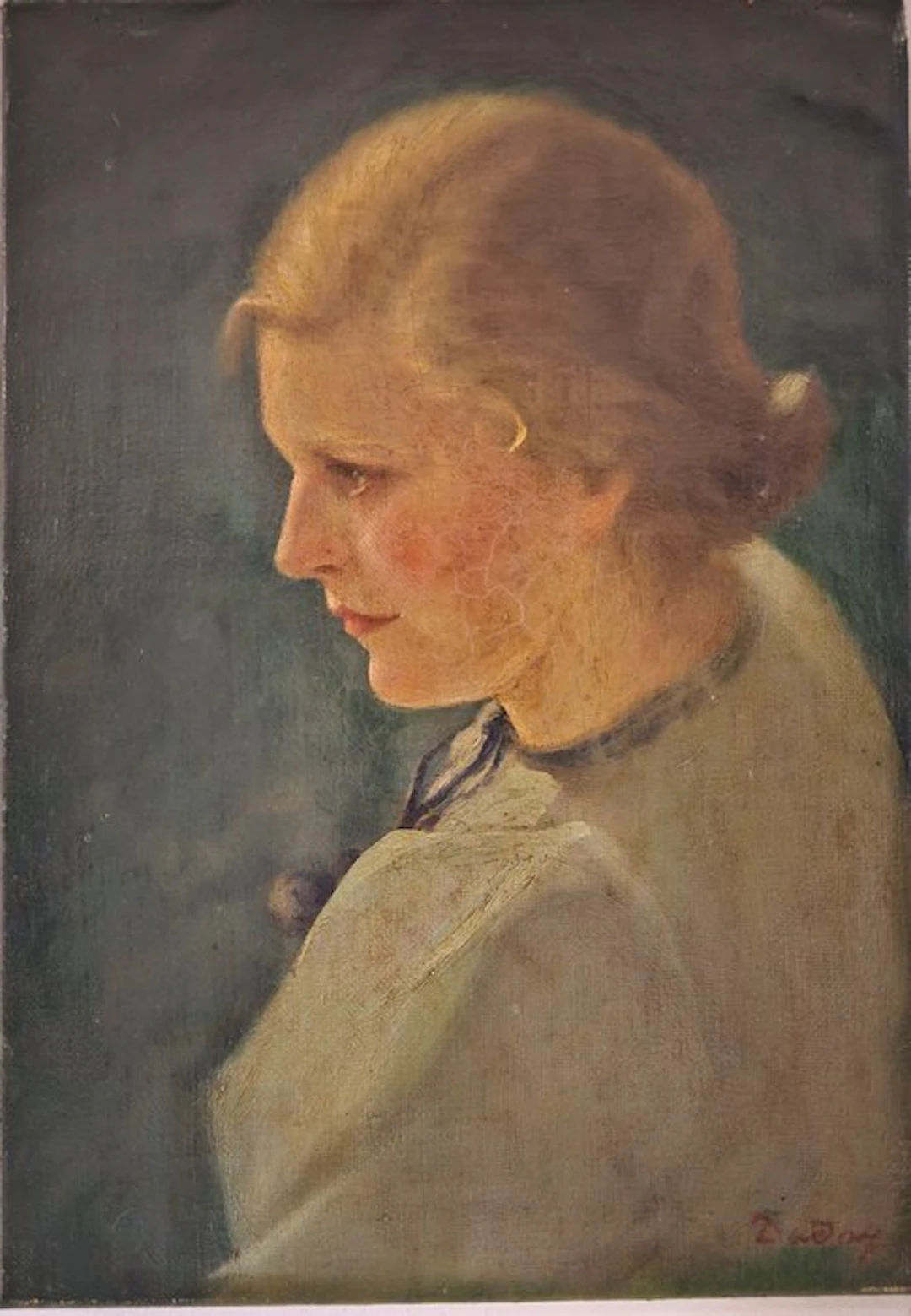 Gero Daday (1890-1979) - Ritratto ragazza