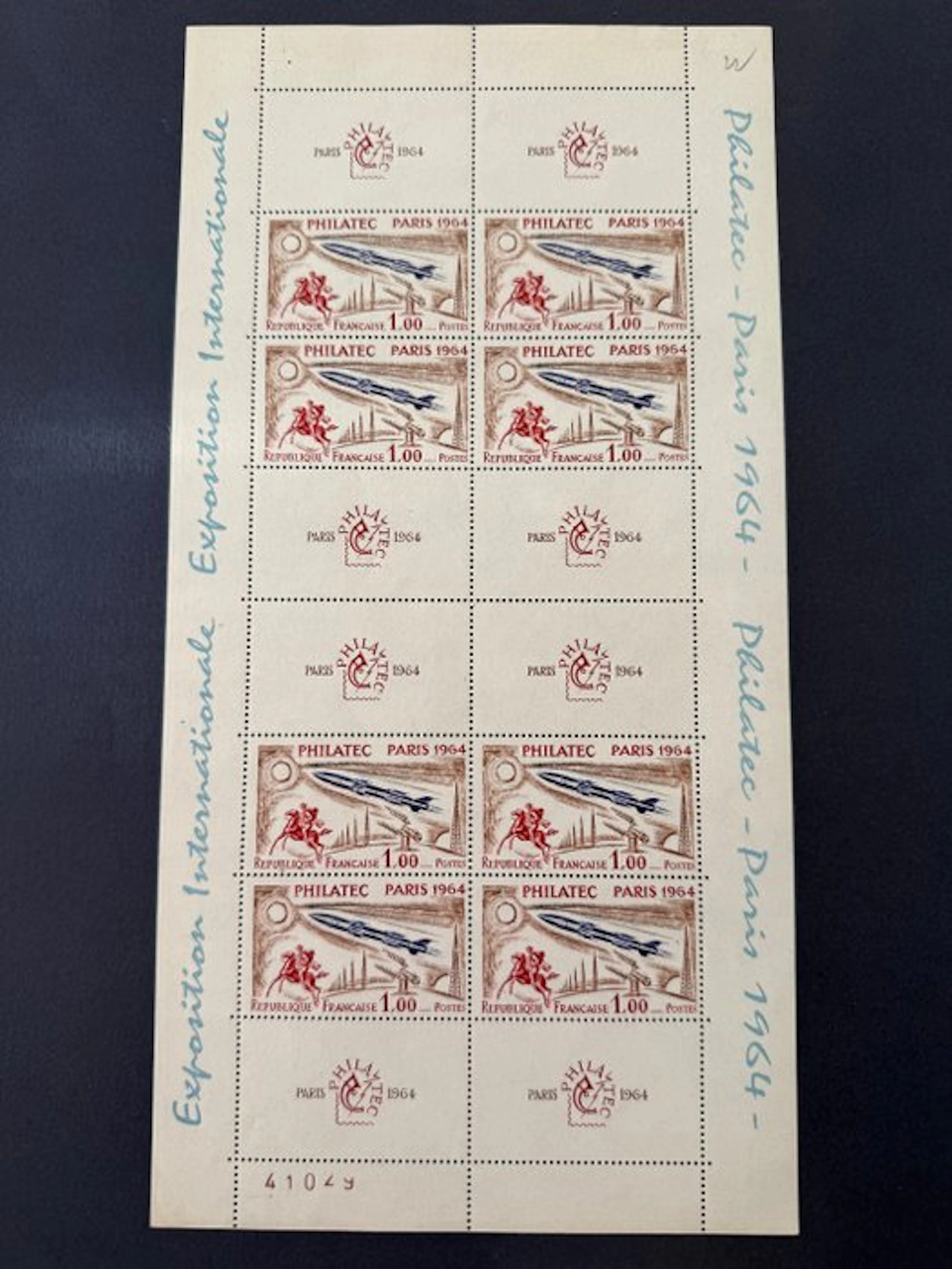 France - Yvert Block 6b "Philatec", nine-numbered **, without hinge. SUP.