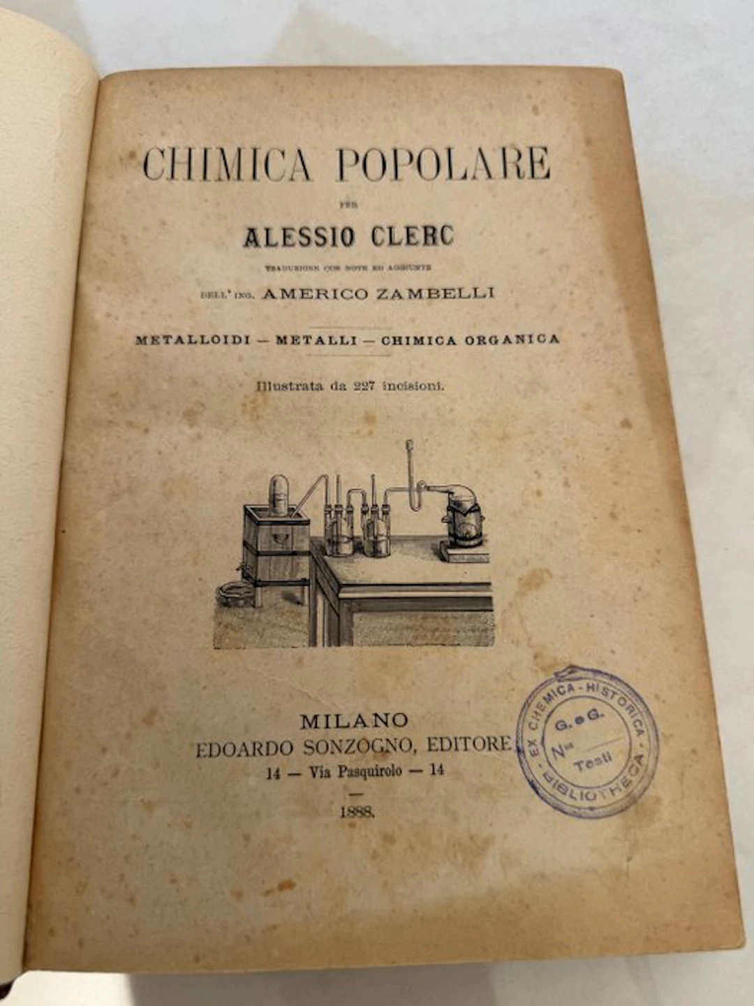 Alessio Clerc - Chimica Popolare - 1888