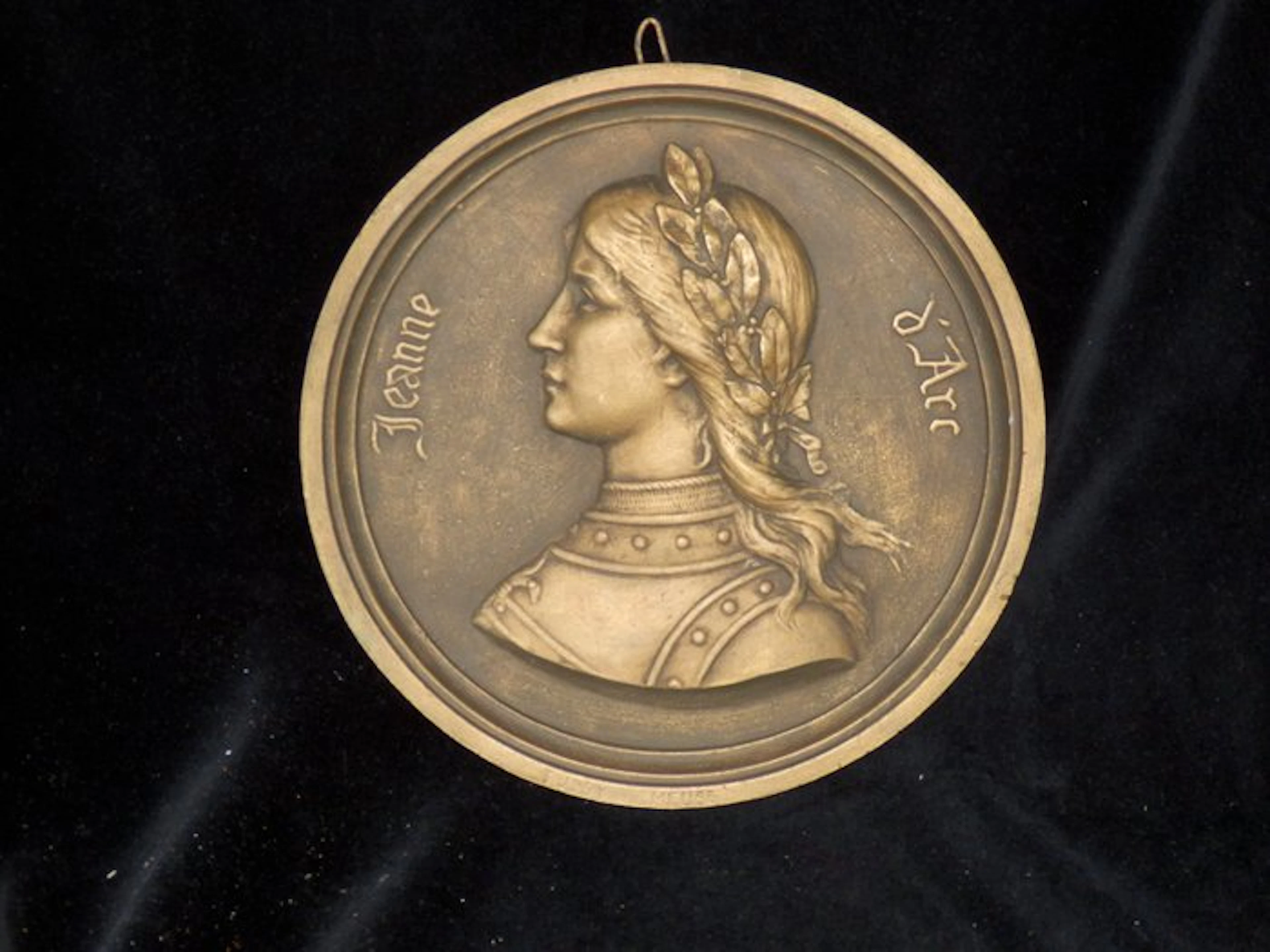 Tusey Meuse - Antique Plaquette of Jeanne d'Arc (25 cm)...