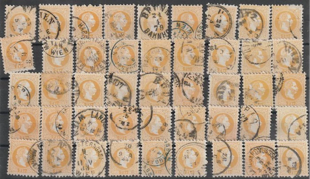Austria 1867 - Emperor Franz Joseph 21: Lot of 16 large...