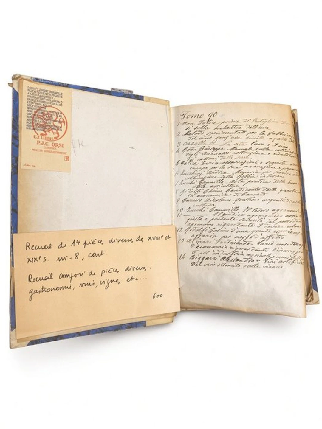 [14 Volumi] - Agronomia, Viticoltura, Enologia, Industrie Agrarie - 1780-1873