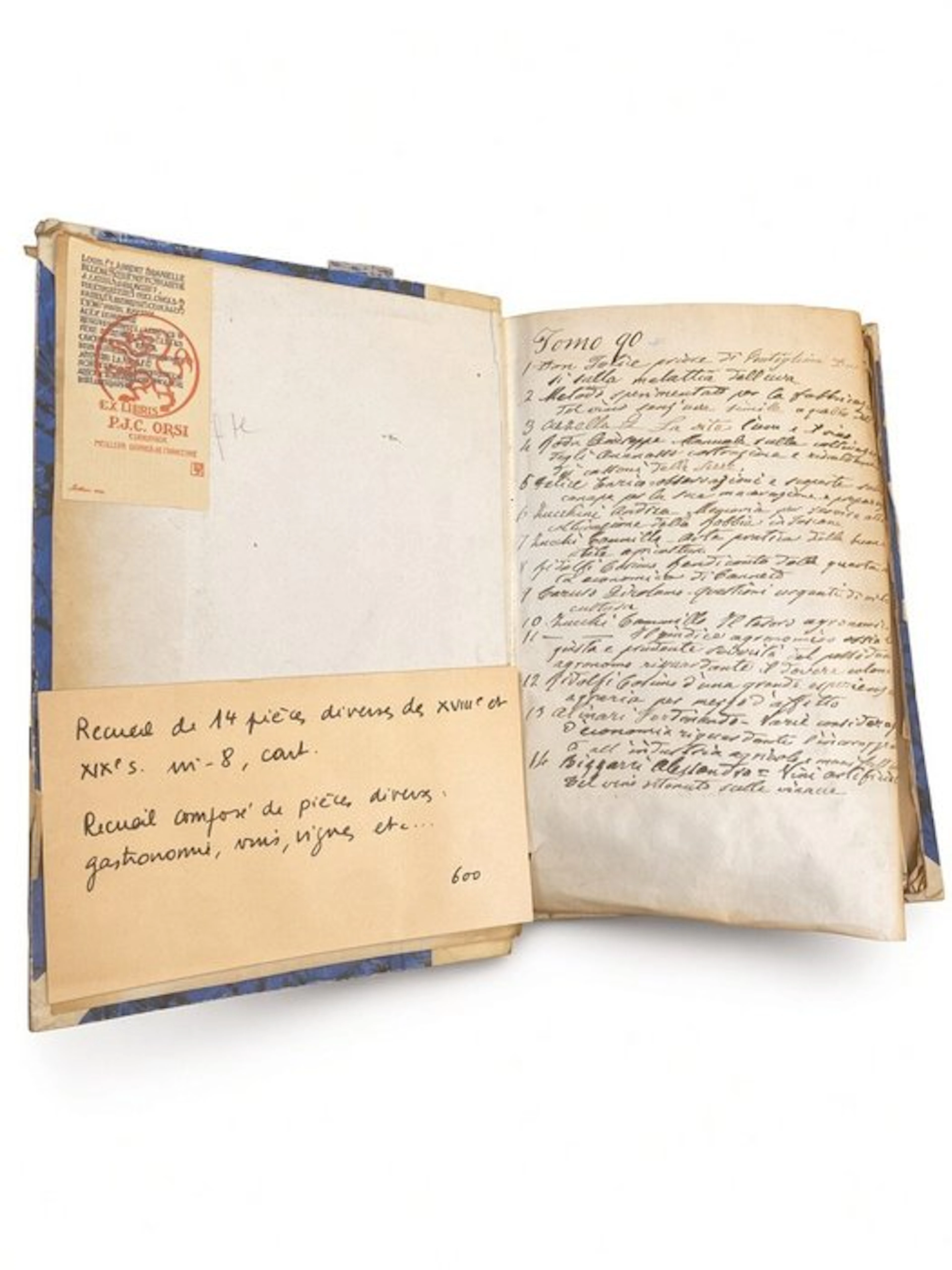 [14 Volumi] - Agronomia, Viticoltura, Enologia, Industrie Agrarie - 1780-1873